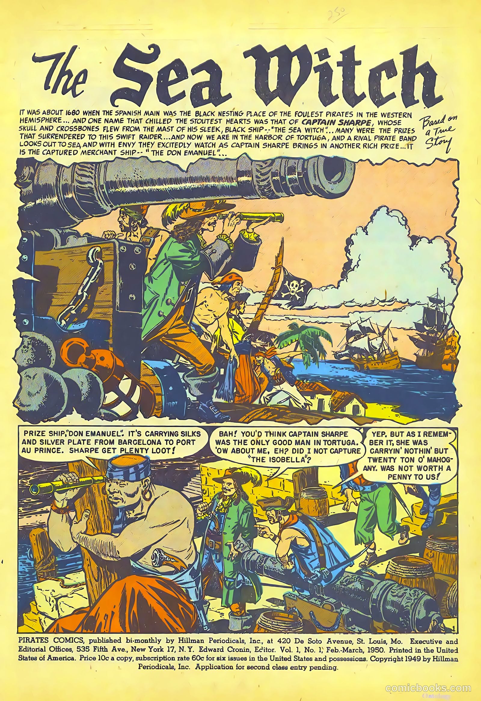 Pirates Comics #1 (1950, Streamline) — page 3 of 52