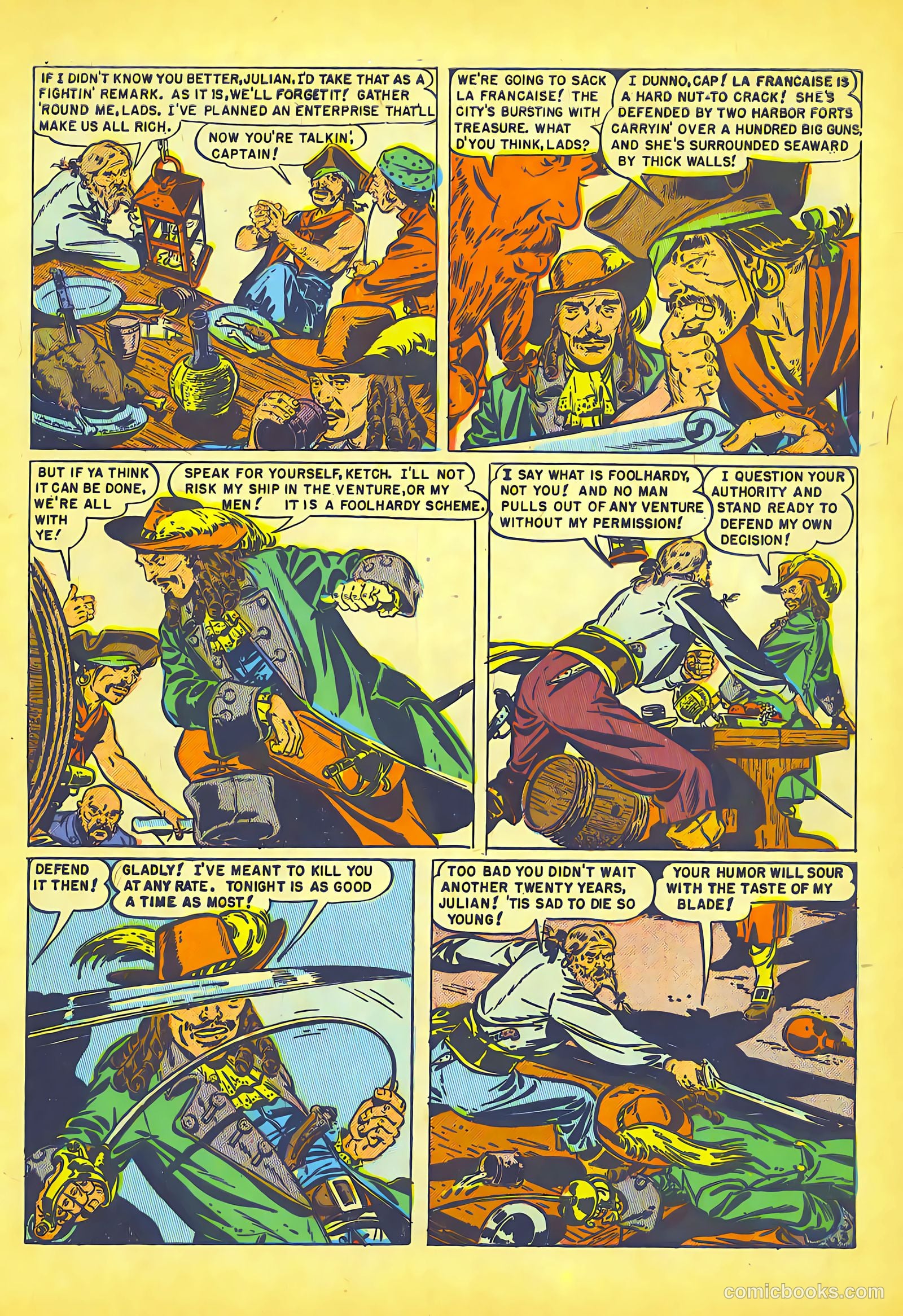 Pirates Comics #1 (1950, Streamline) — page 5 of 52
