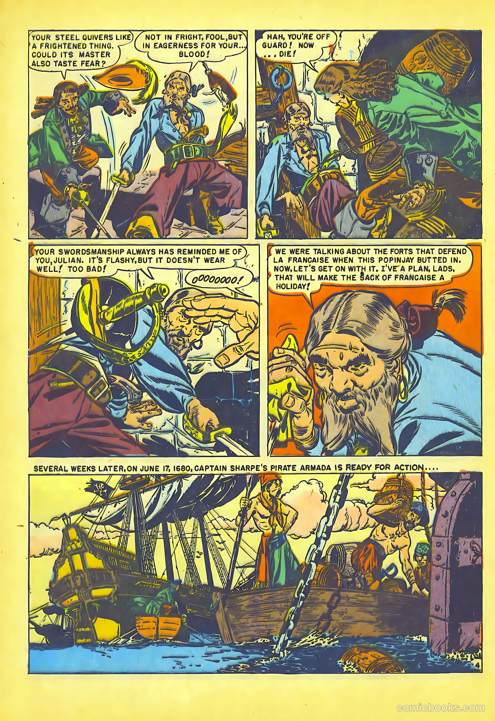 Pirates Comics #1 (1950, Streamline) — page 6 of 52