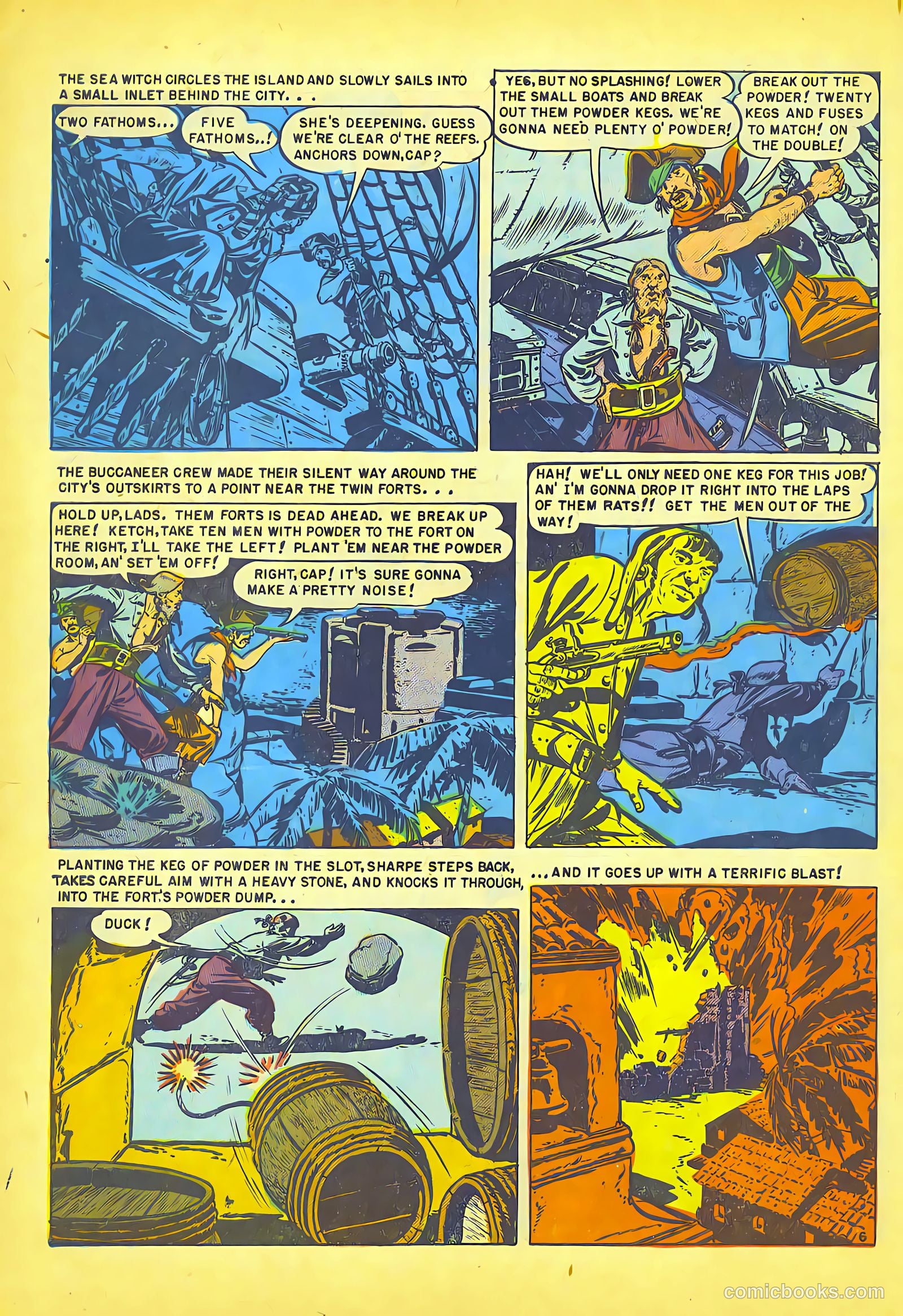 Pirates Comics #1 (1950, Streamline) — page 8 of 52