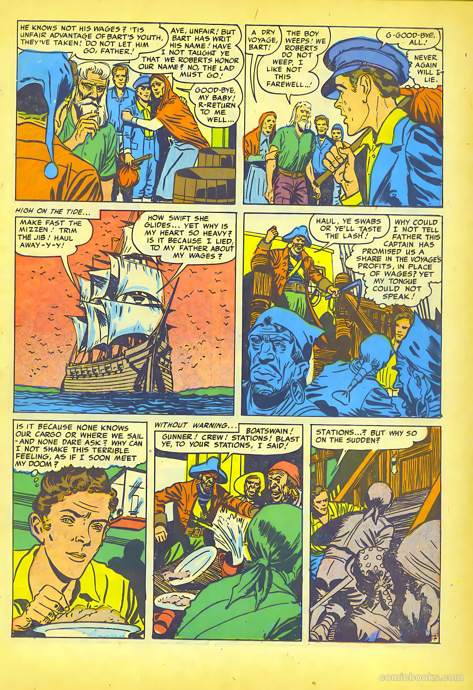 Pirates Comics #1 (1950, Streamline) — page 21 of 52