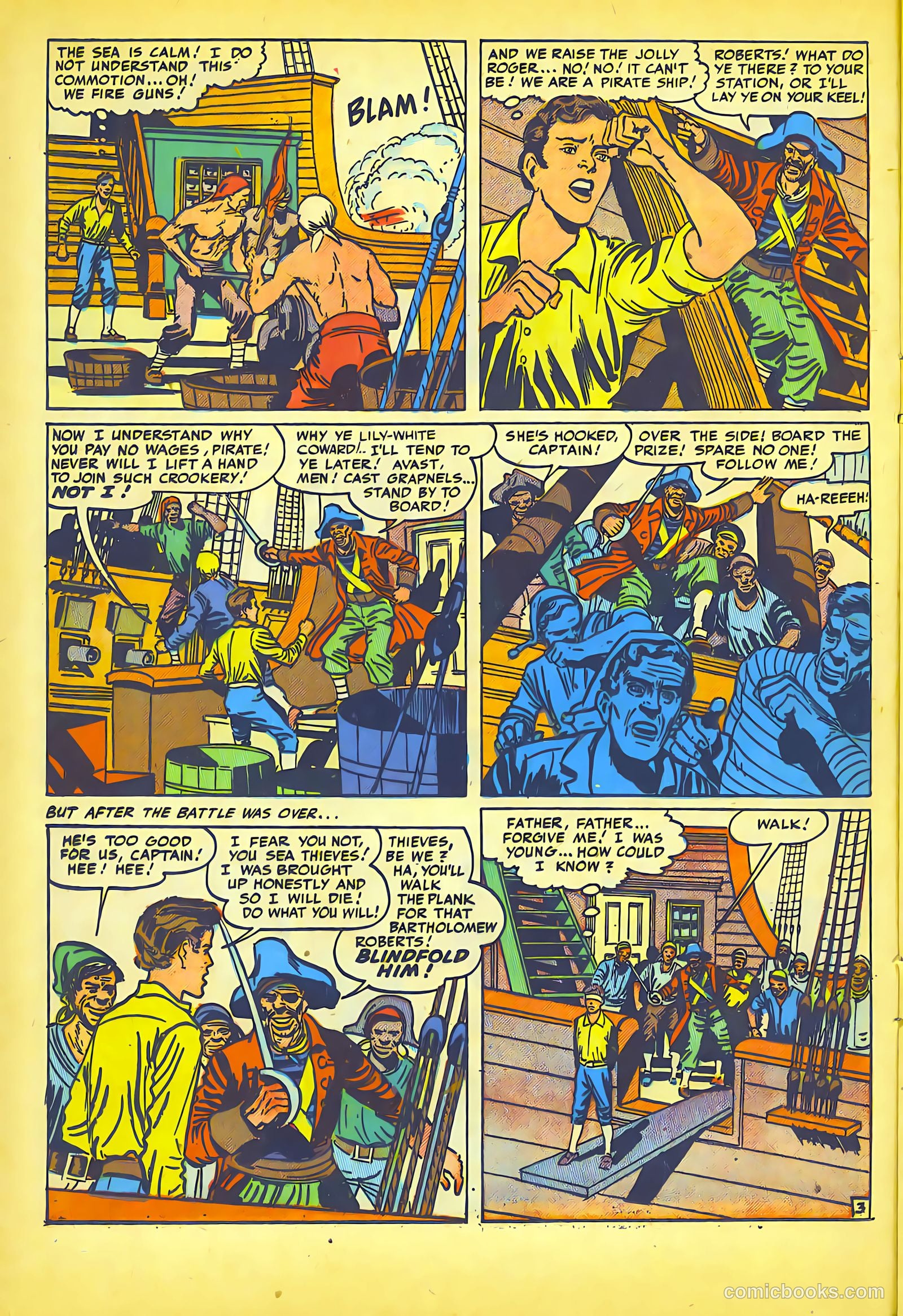 Pirates Comics #1 (1950, Streamline) — page 22 of 52