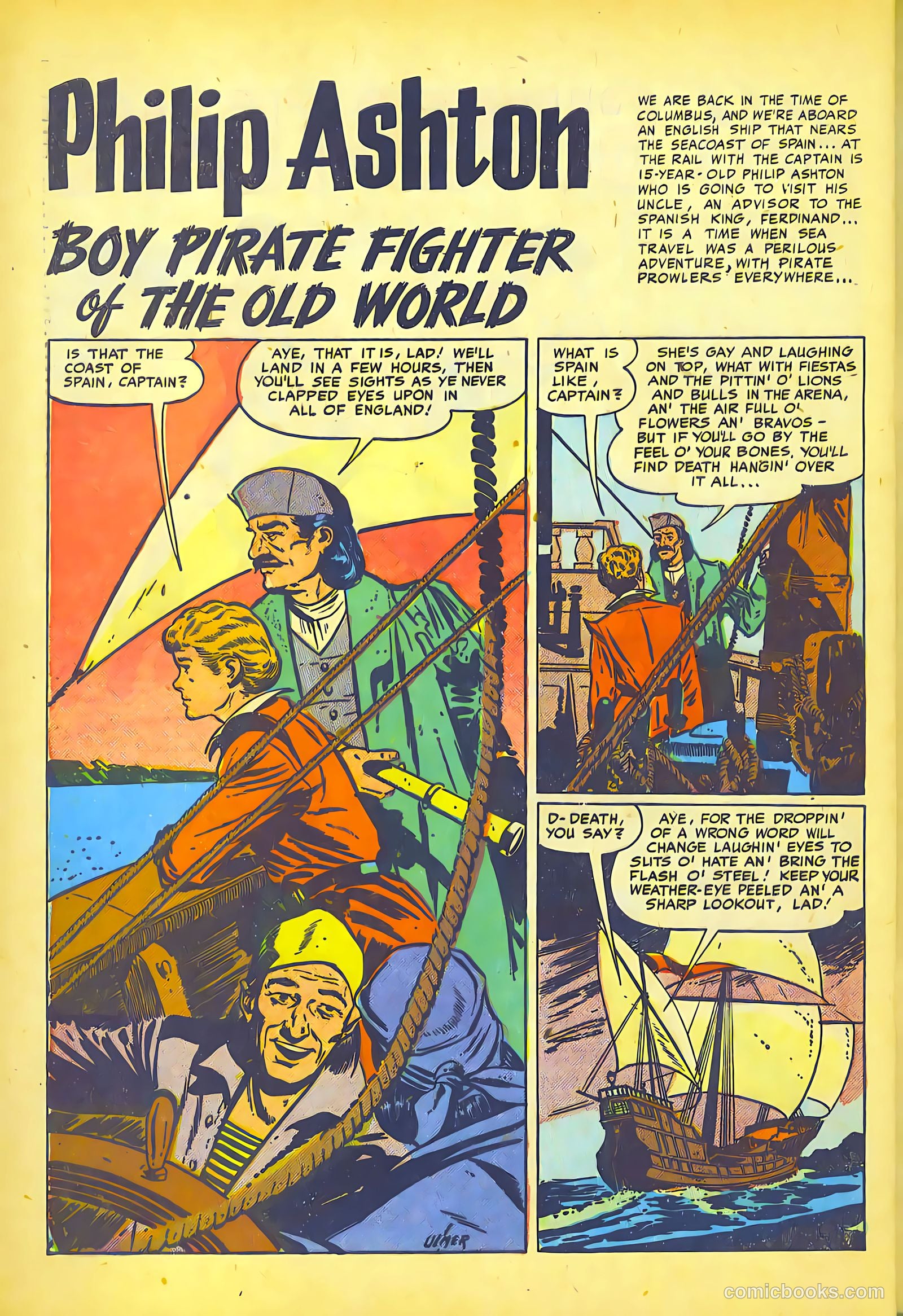 Pirates Comics #1 (1950, Streamline) — page 40 of 52