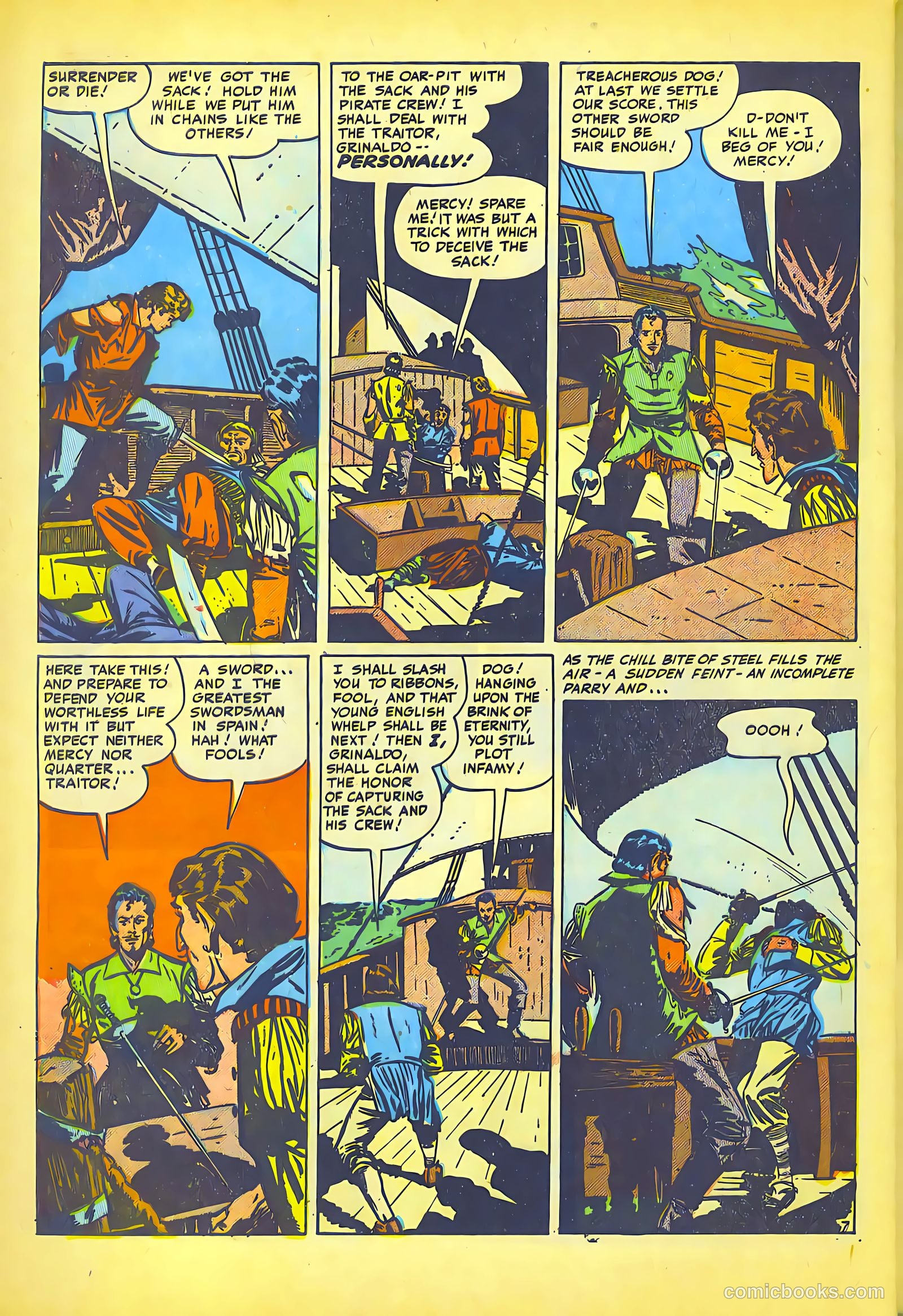 Pirates Comics #1 (1950, Streamline) — page 46 of 52