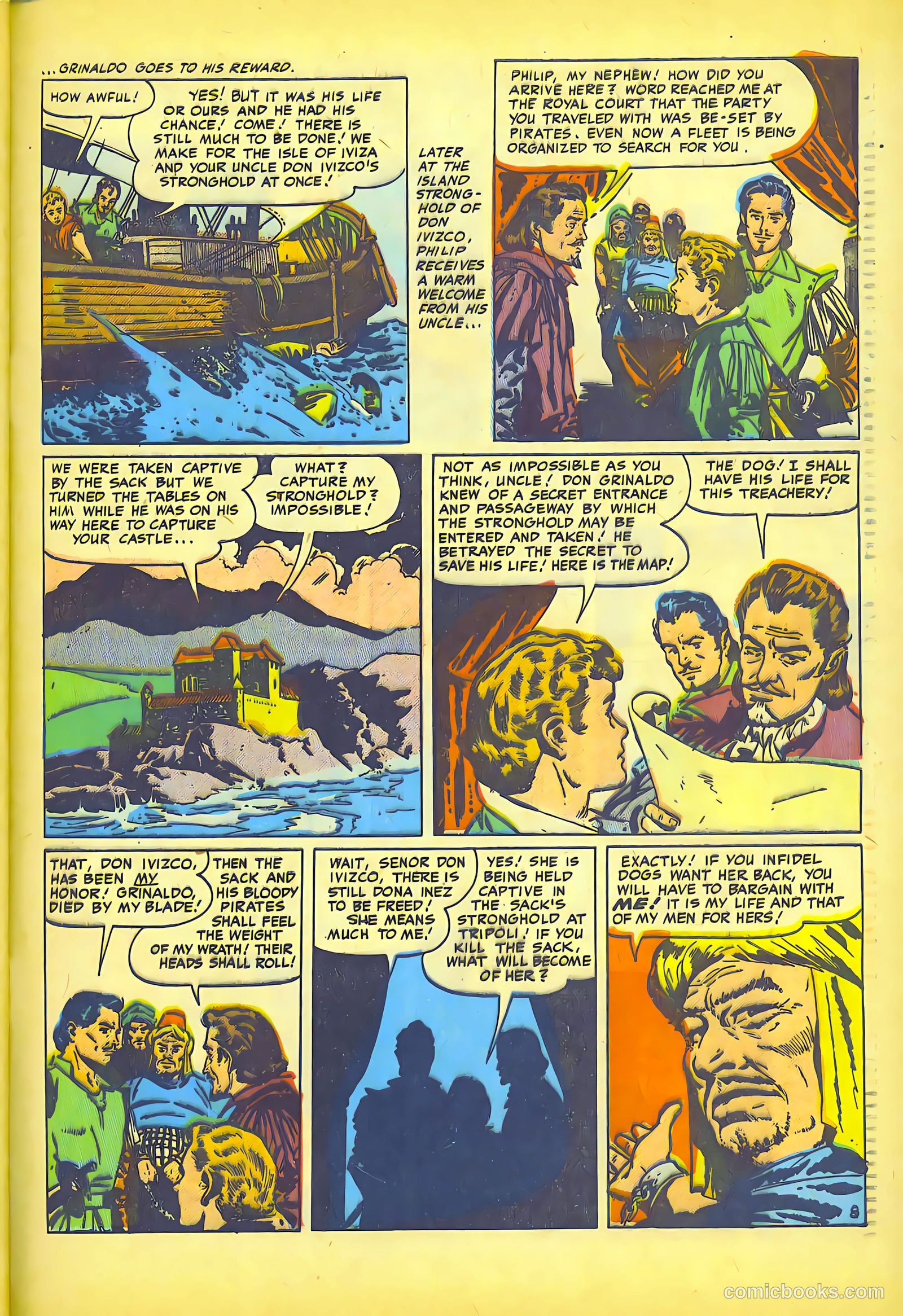 Pirates Comics #1 (1950, Streamline) — page 47 of 52