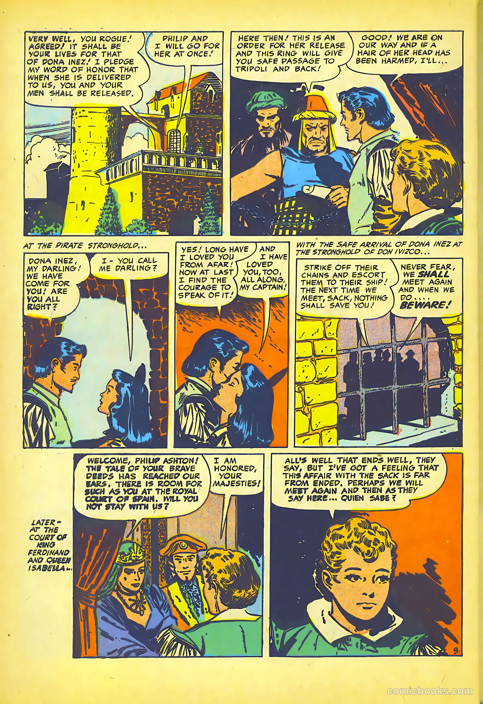 Pirates Comics #1 (1950, Streamline) — page 48 of 52