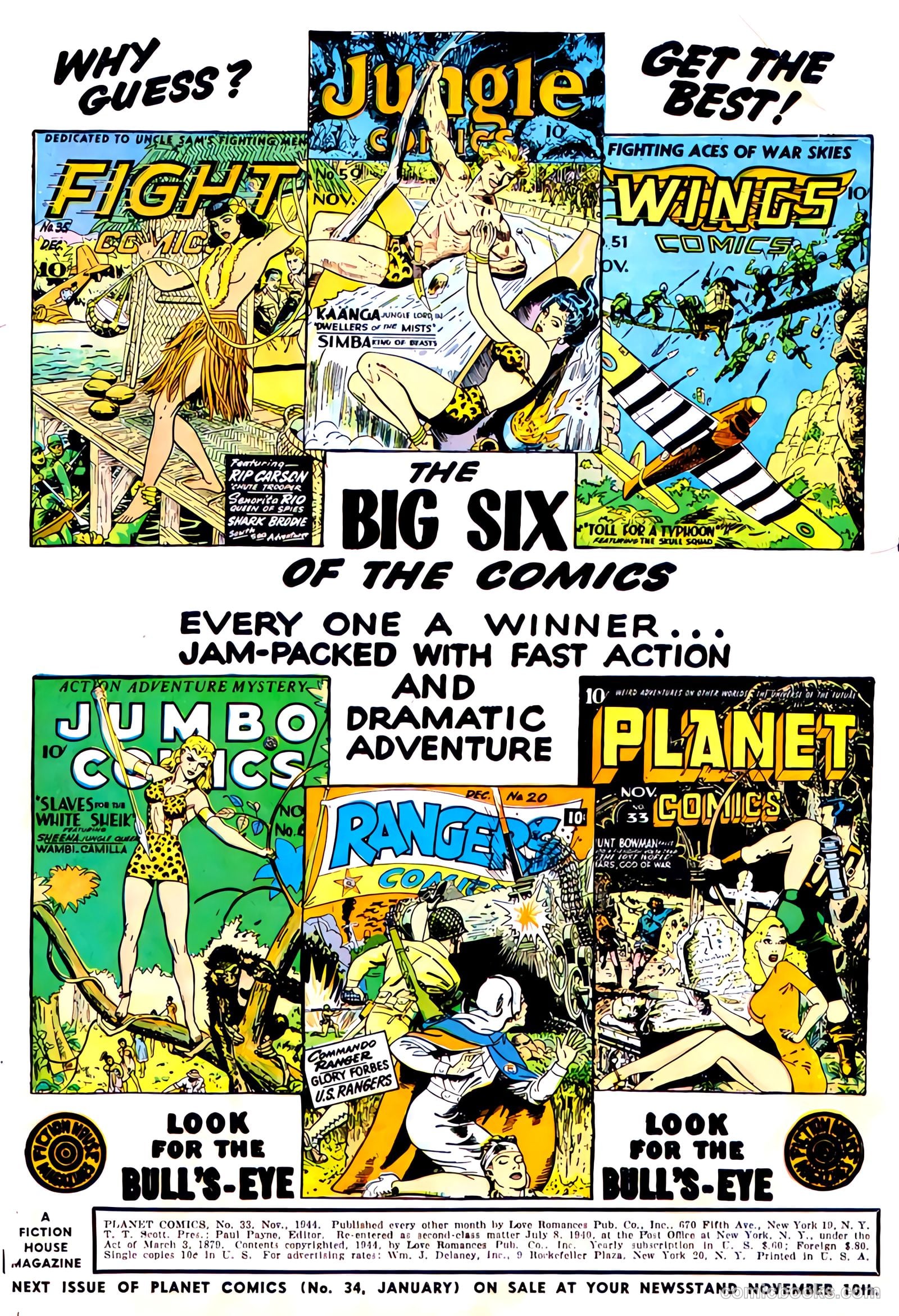 Planet Comics #11 (1941, Fiction House) — page 2 of 52