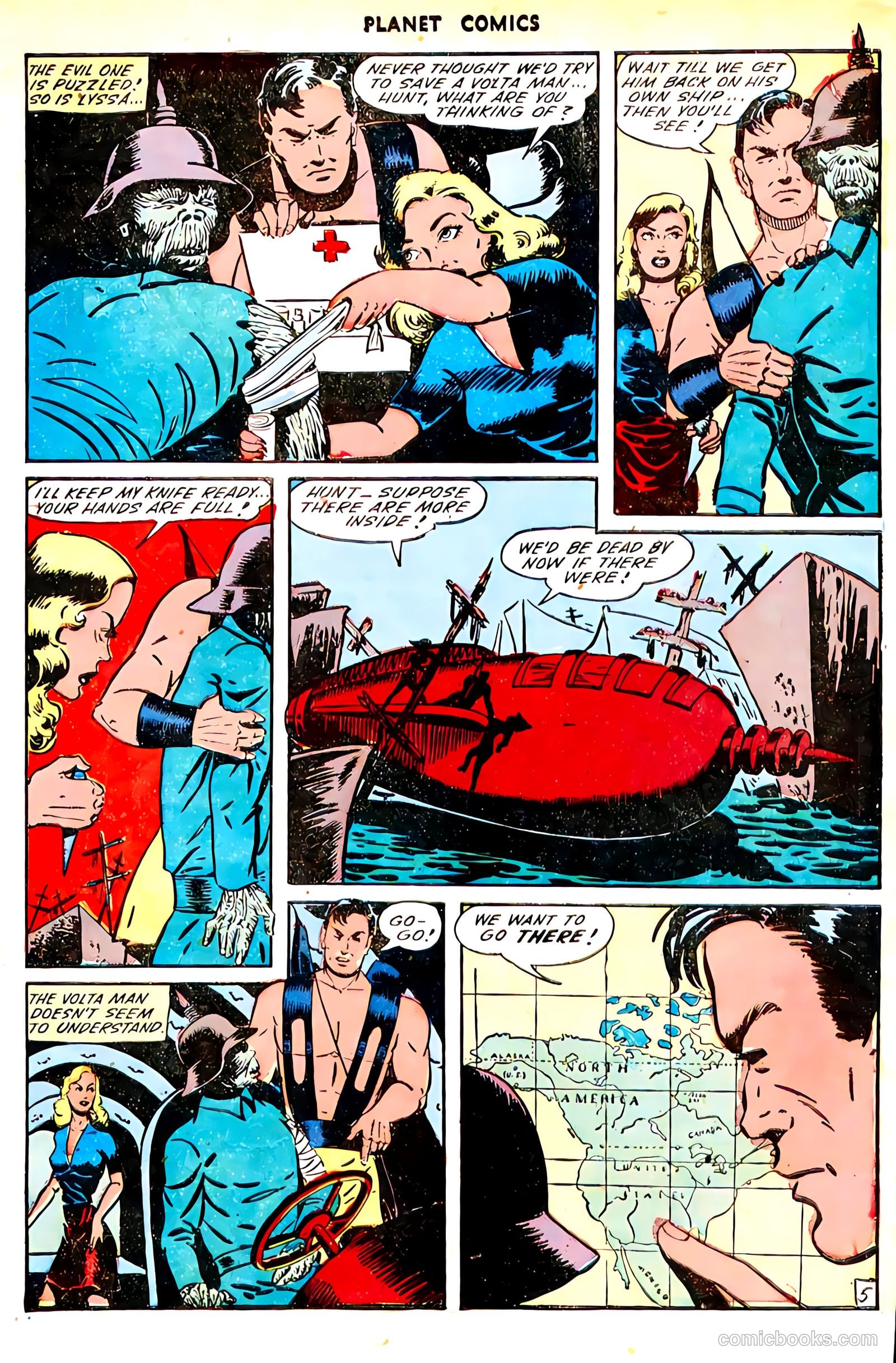 Planet Comics #11 (1941, Fiction House) — page 7 of 52