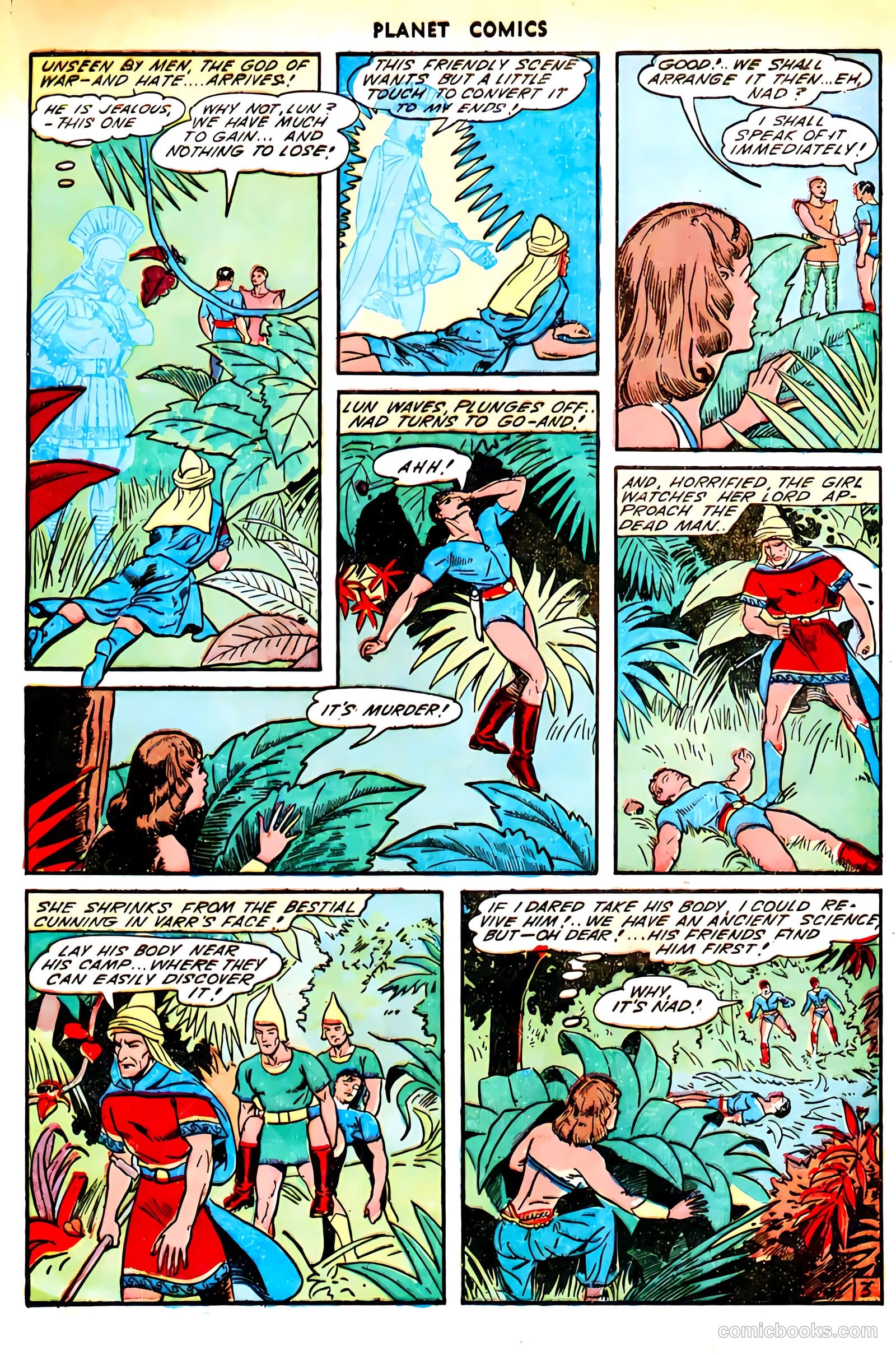 Planet Comics #11 (1941, Fiction House) — page 45 of 52