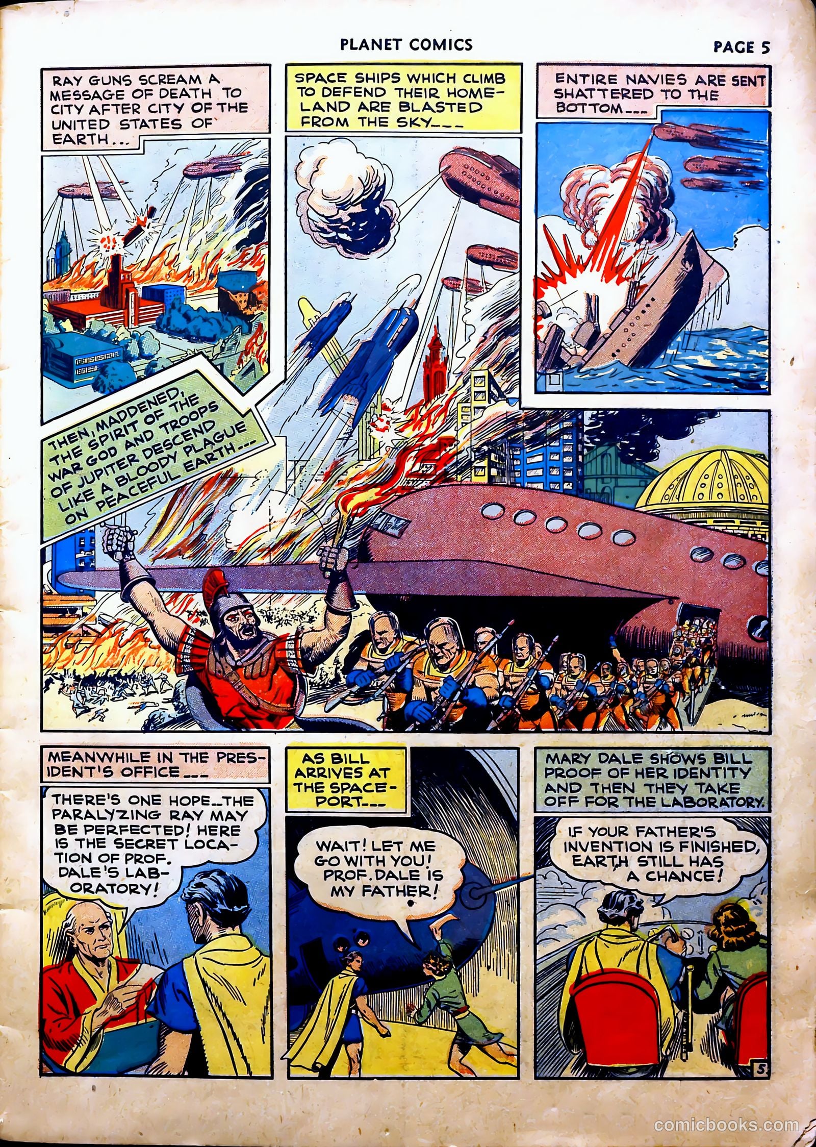 Planet Comics #16 (1942, Fiction House) — page 9 of 70