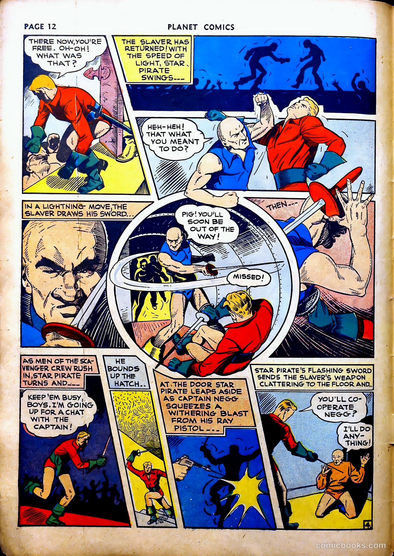 Planet Comics #16 (1942, Fiction House) — page 16 of 70