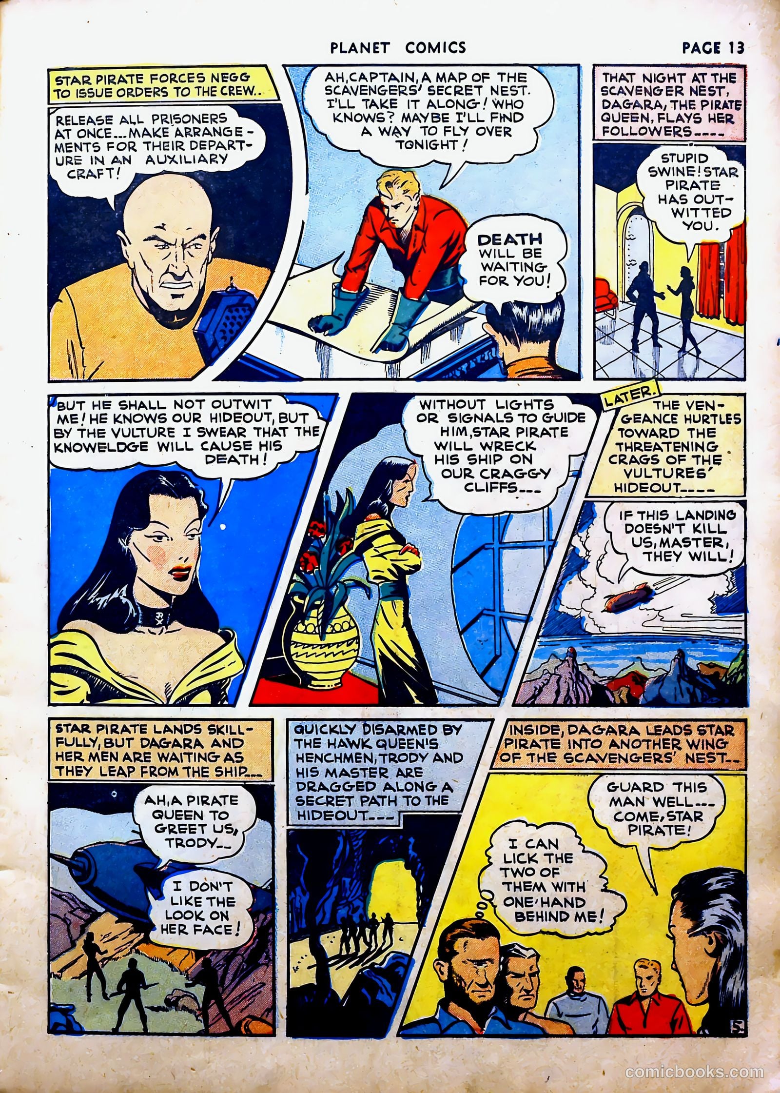 Planet Comics #16 (1942, Fiction House) — page 17 of 70