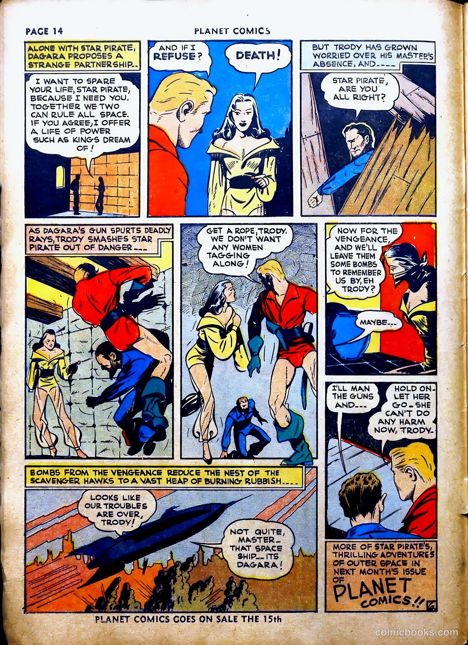 Planet Comics #16 (1942, Fiction House) — page 18 of 70