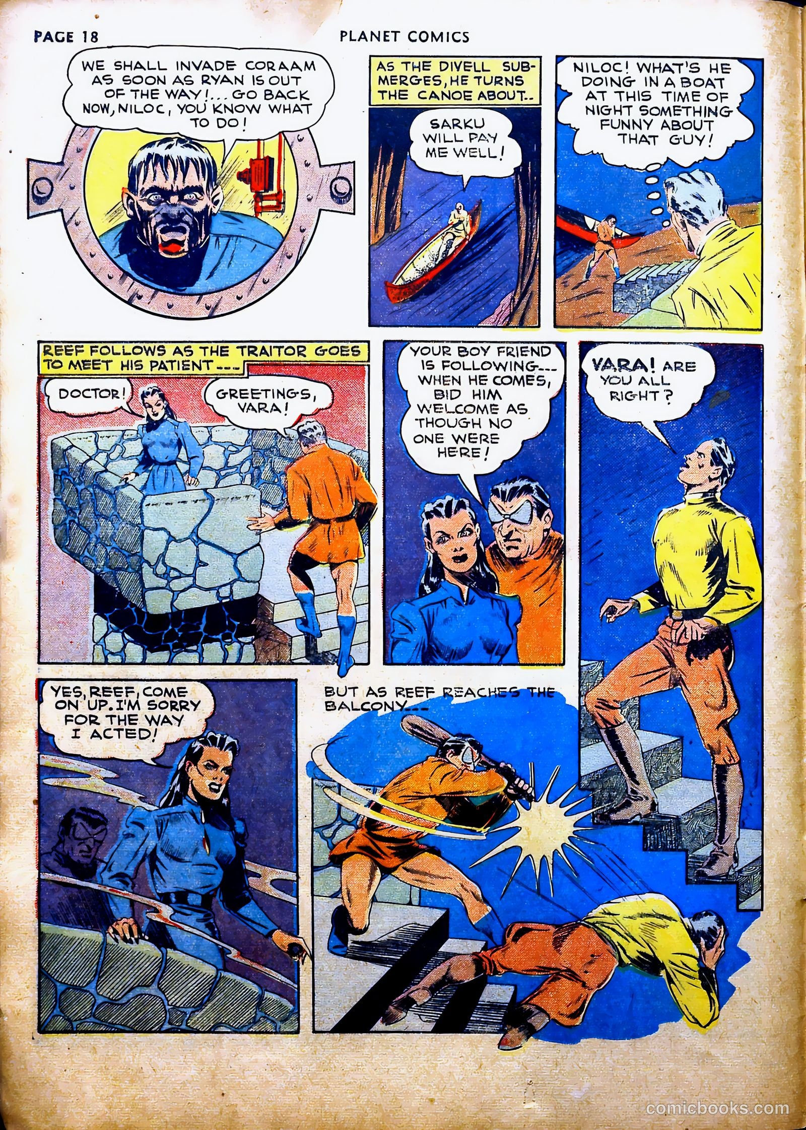 Planet Comics #16 (1942, Fiction House) — page 22 of 70