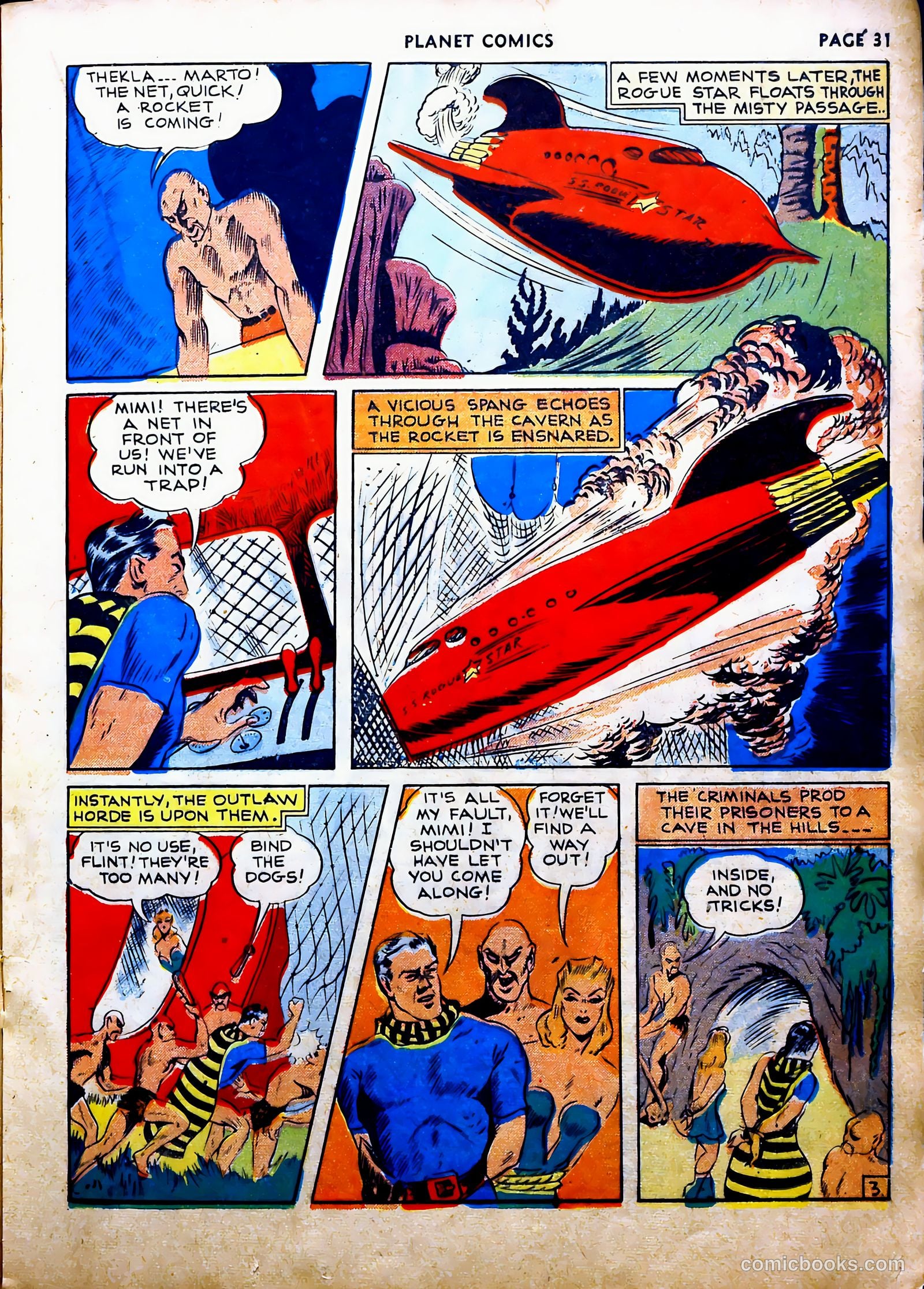Planet Comics #16 (1942, Fiction House) — page 35 of 70
