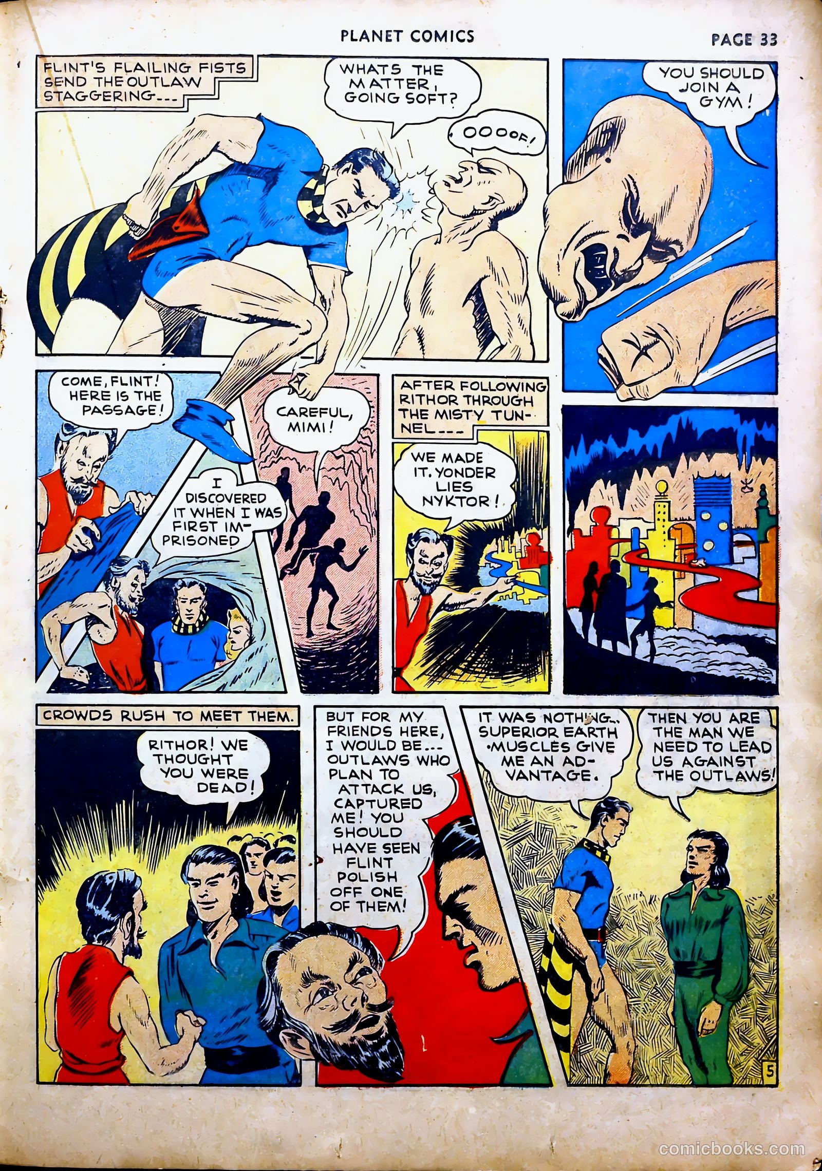 Planet Comics #16 (1942, Fiction House) — page 37 of 70
