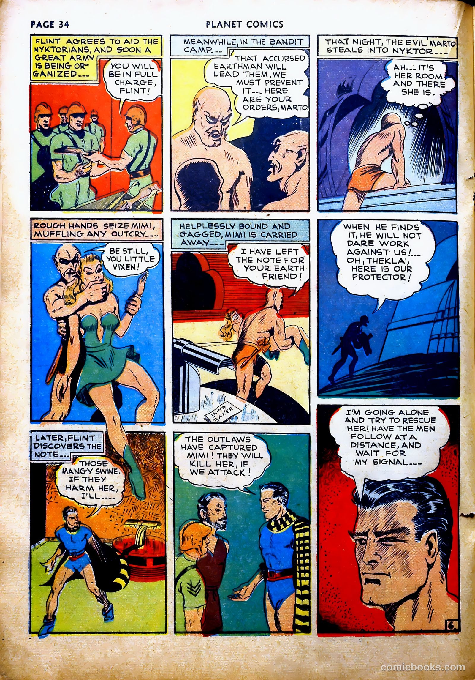 Planet Comics #16 (1942, Fiction House) — page 38 of 70