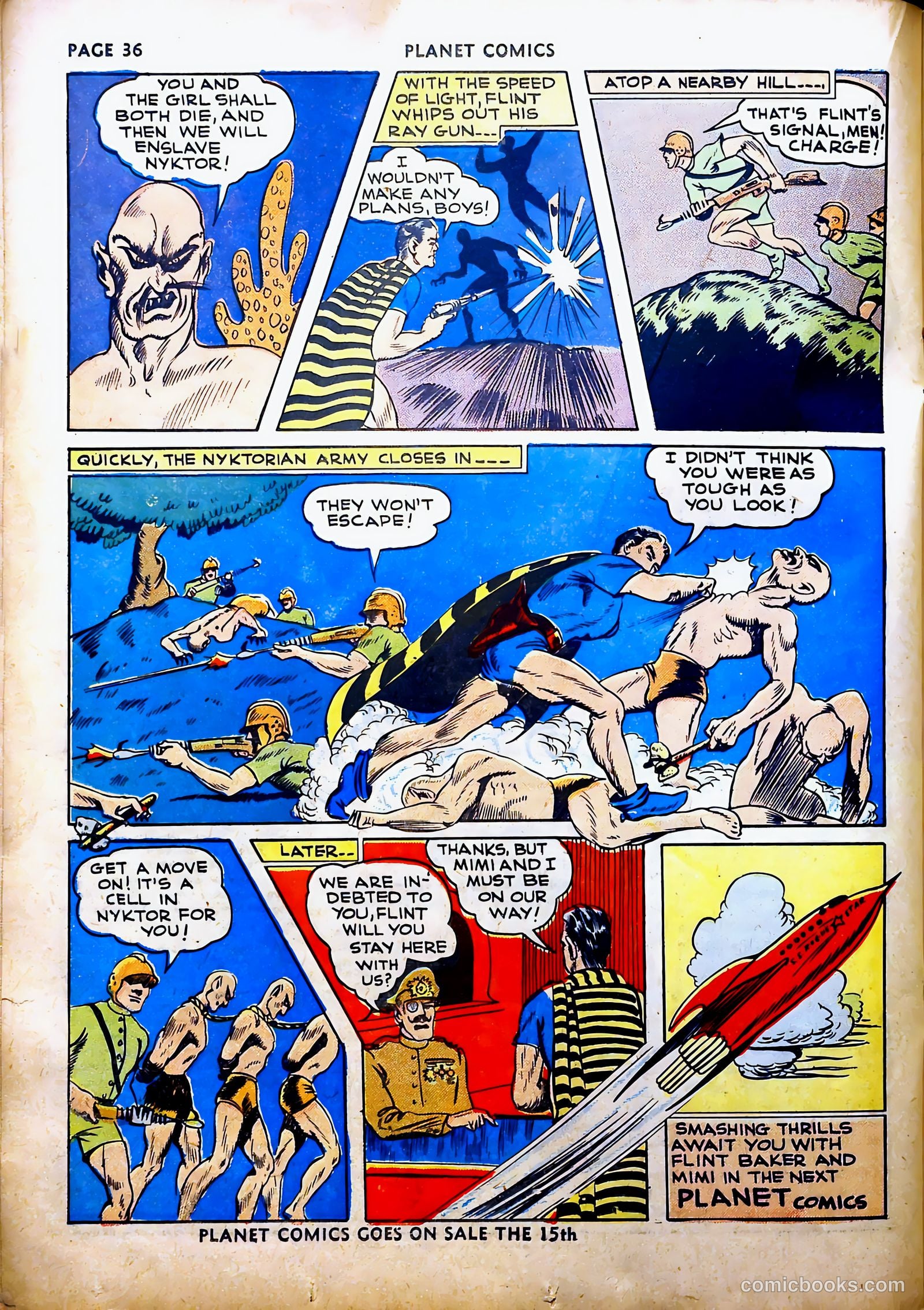 Planet Comics #16 (1942, Fiction House) — page 40 of 70