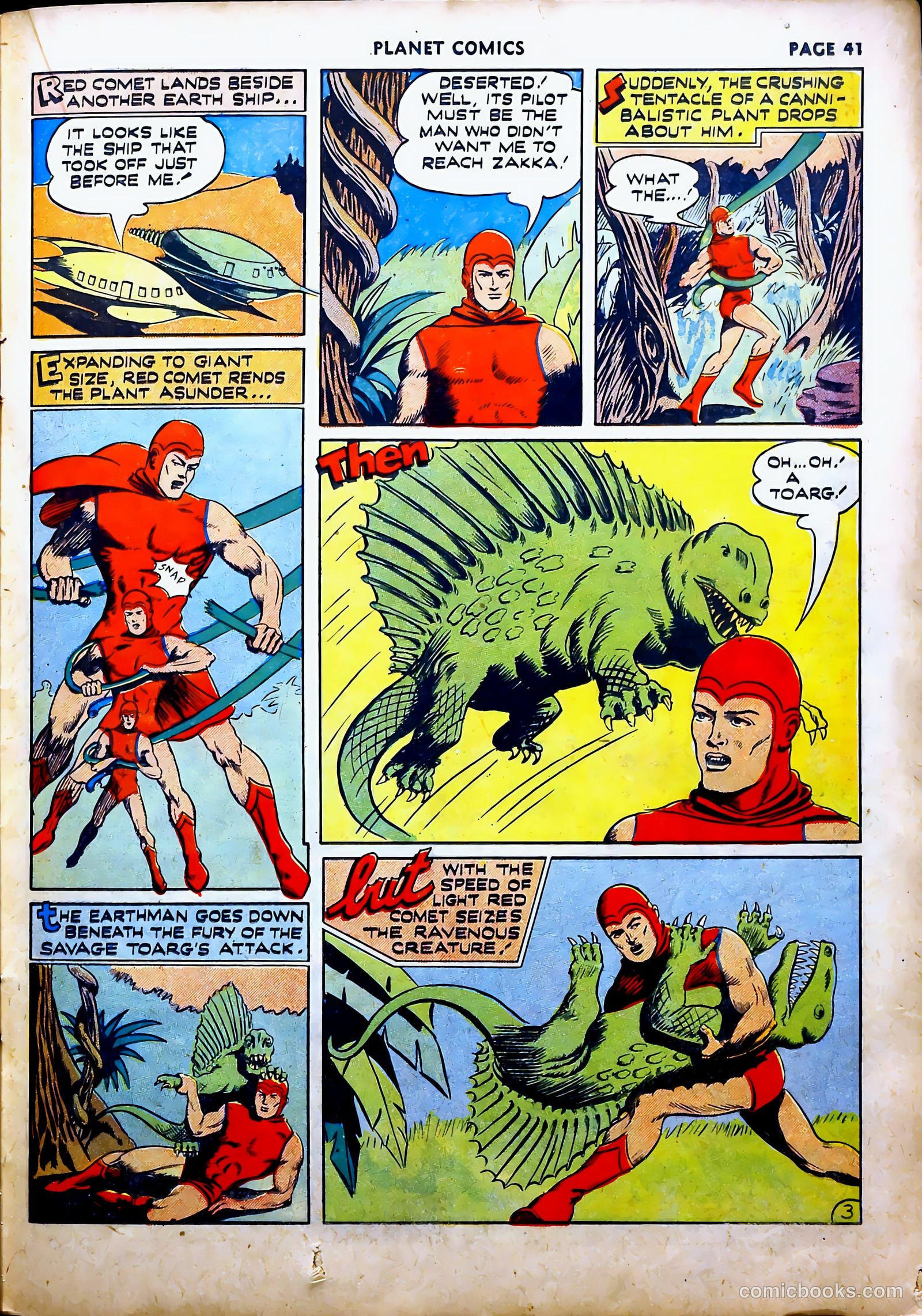 Planet Comics #16 (1942, Fiction House) — page 45 of 70