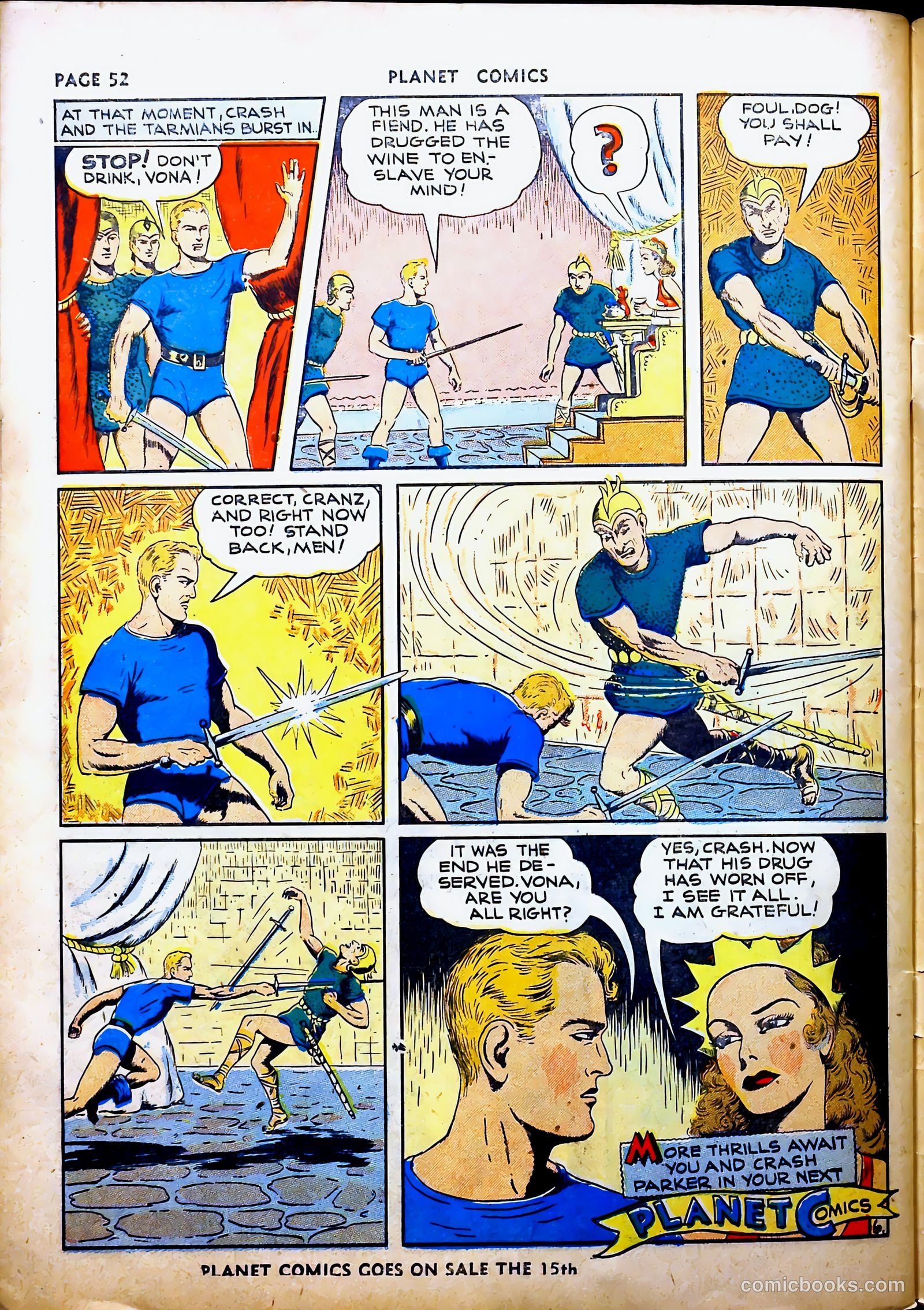 Planet Comics #16 (1942, Fiction House) — page 56 of 70
