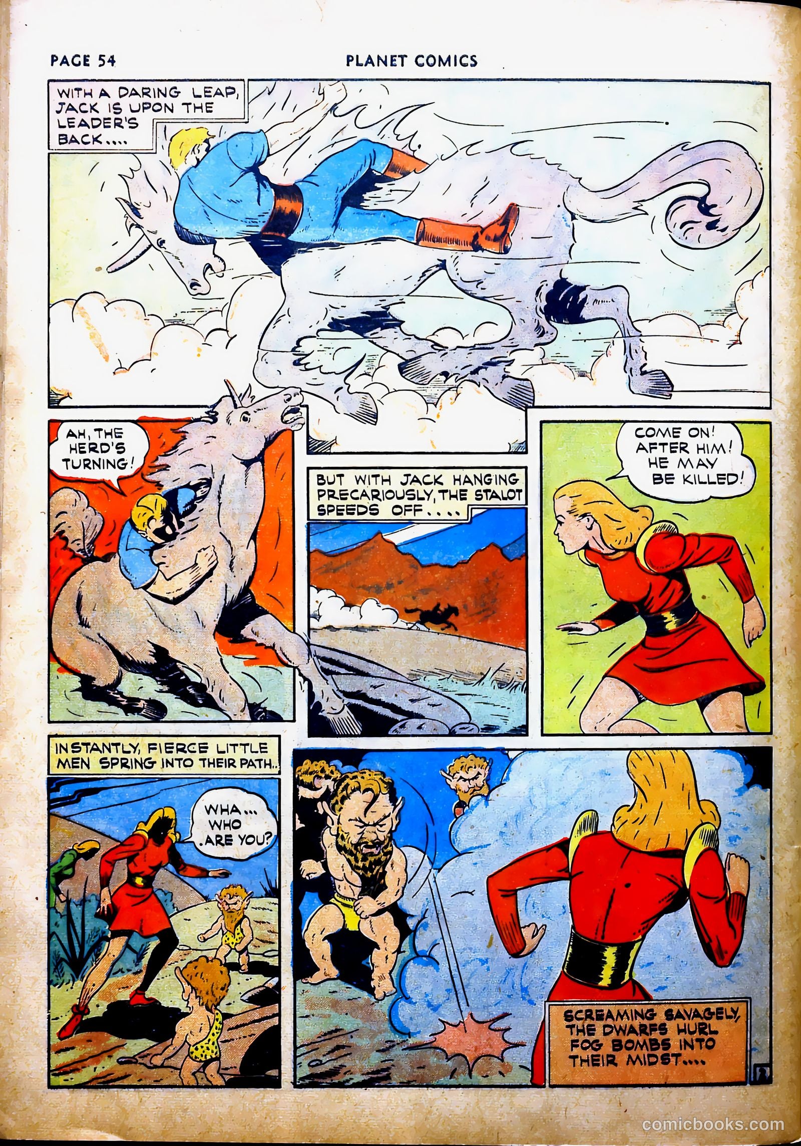 Planet Comics #16 (1942, Fiction House) — page 58 of 70