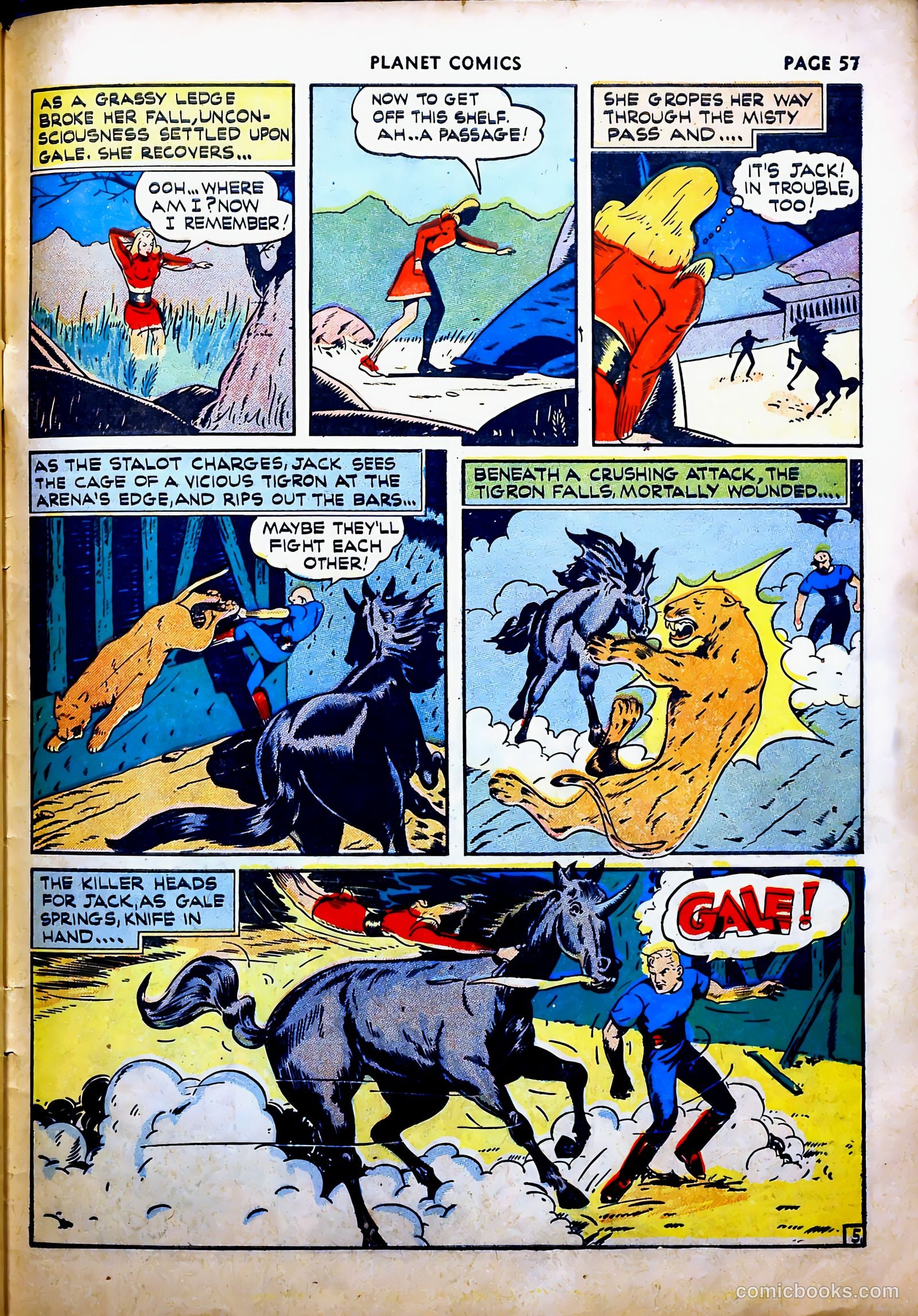 Planet Comics #16 (1942, Fiction House) — page 61 of 70