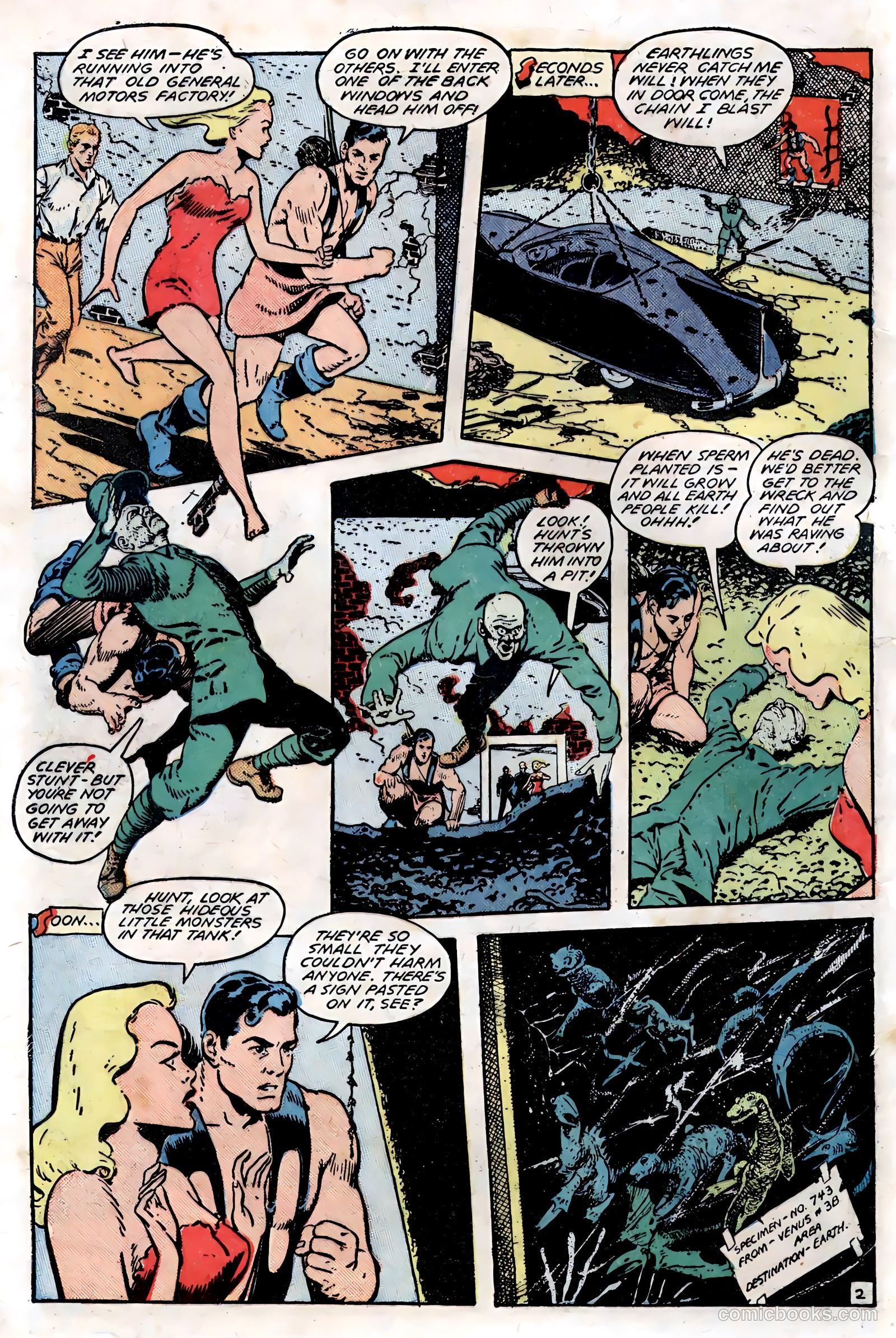 Planet Comics #53 (1948, Love Romances Pub. Co., Inc.) — page 4 of 52