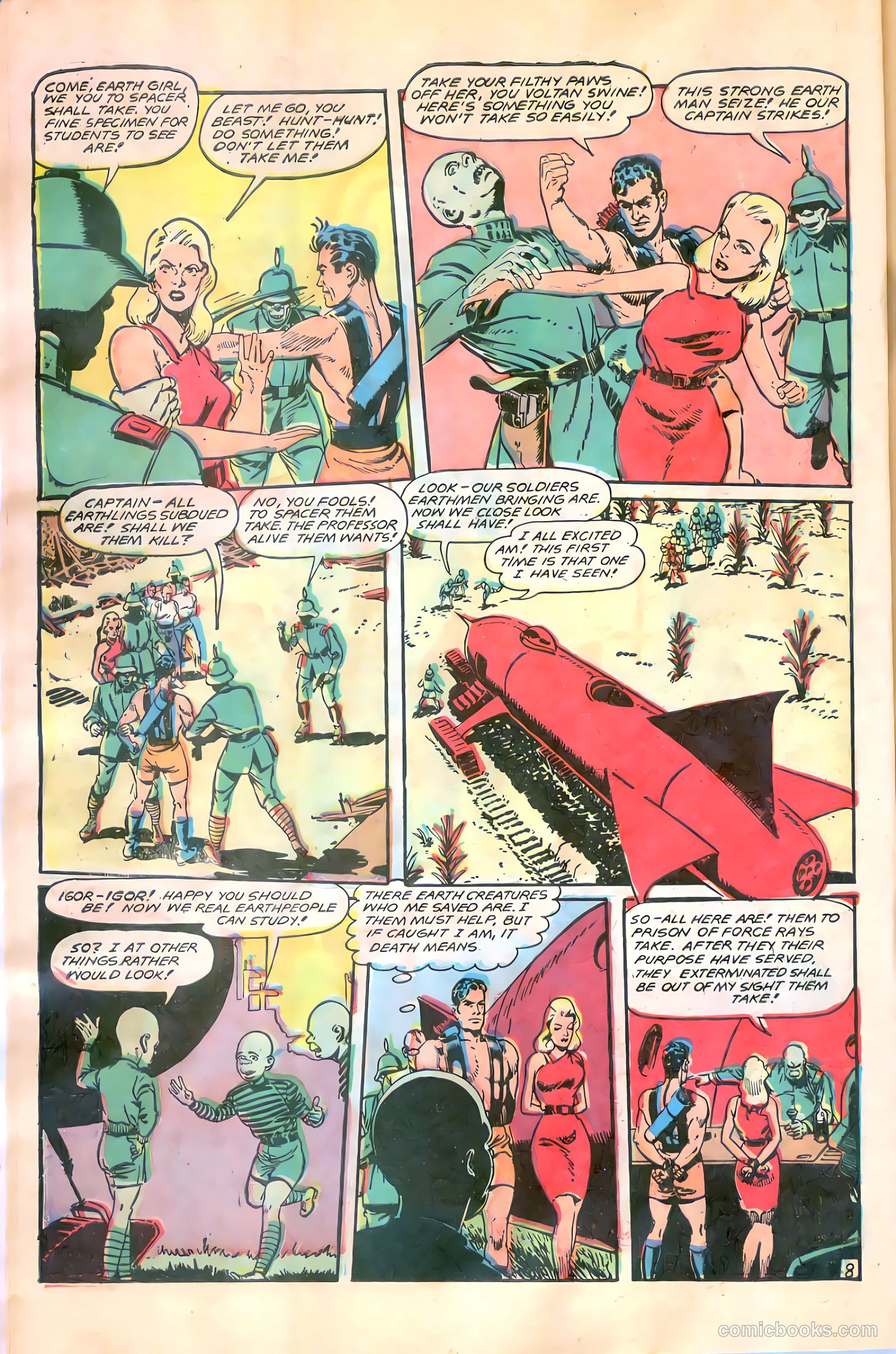 Planet Comics #58 (1949, Fiction House) — page 10 of 52