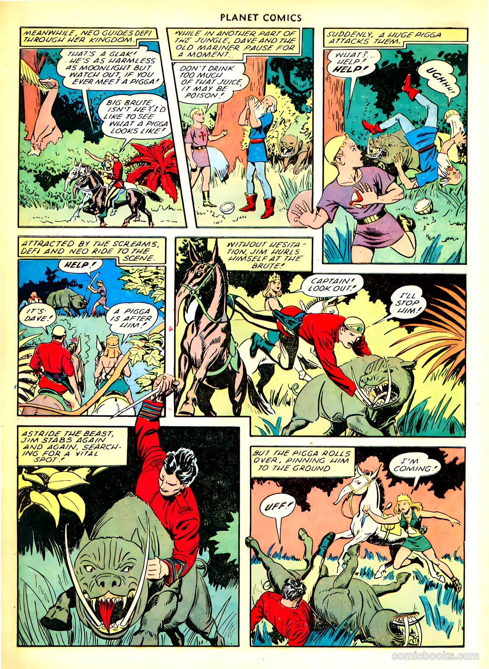 Planet Comics #66 (1951) — page 8 of 35