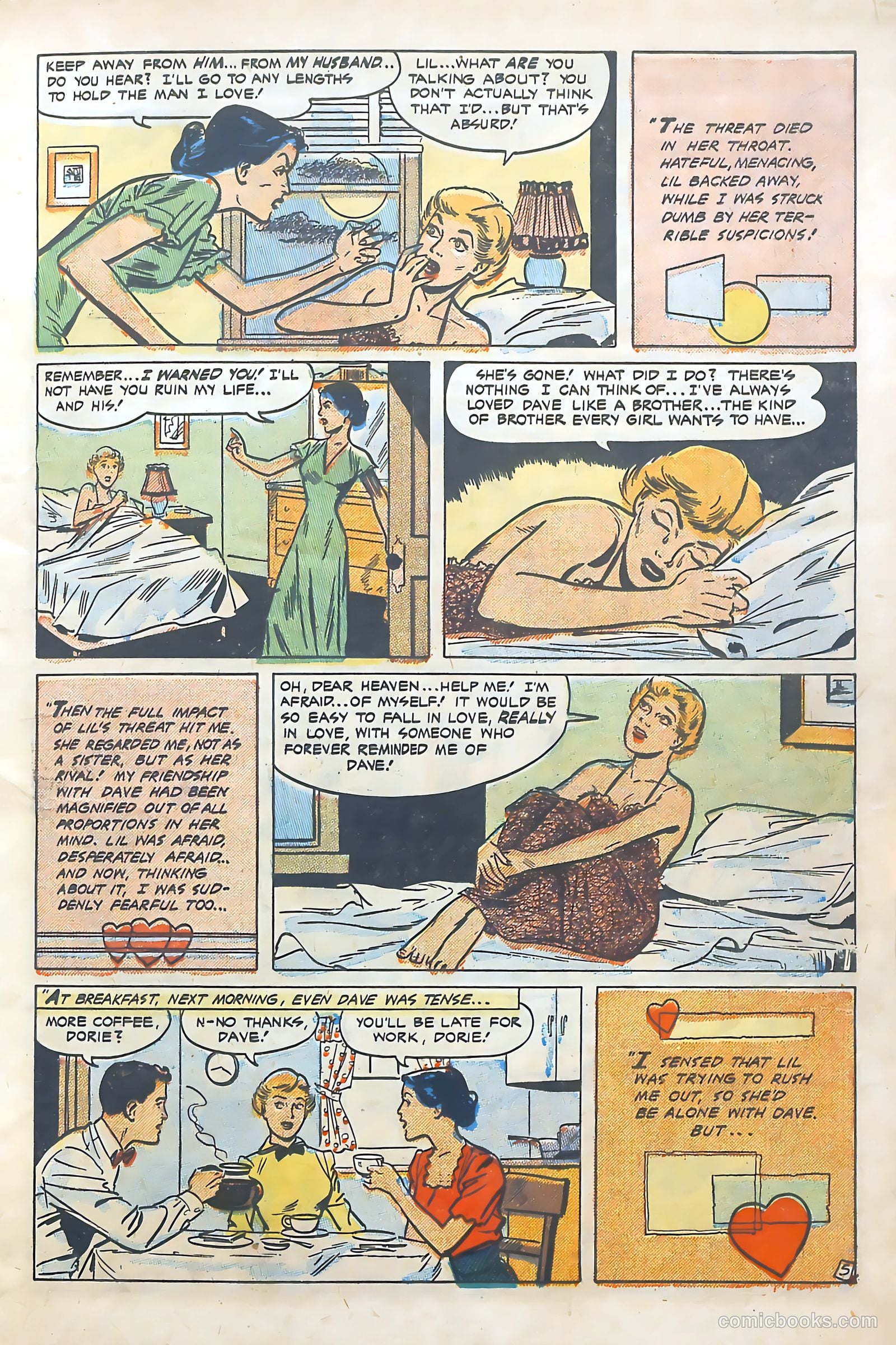 Popular Romance #12 (1951) — page 7 of 36