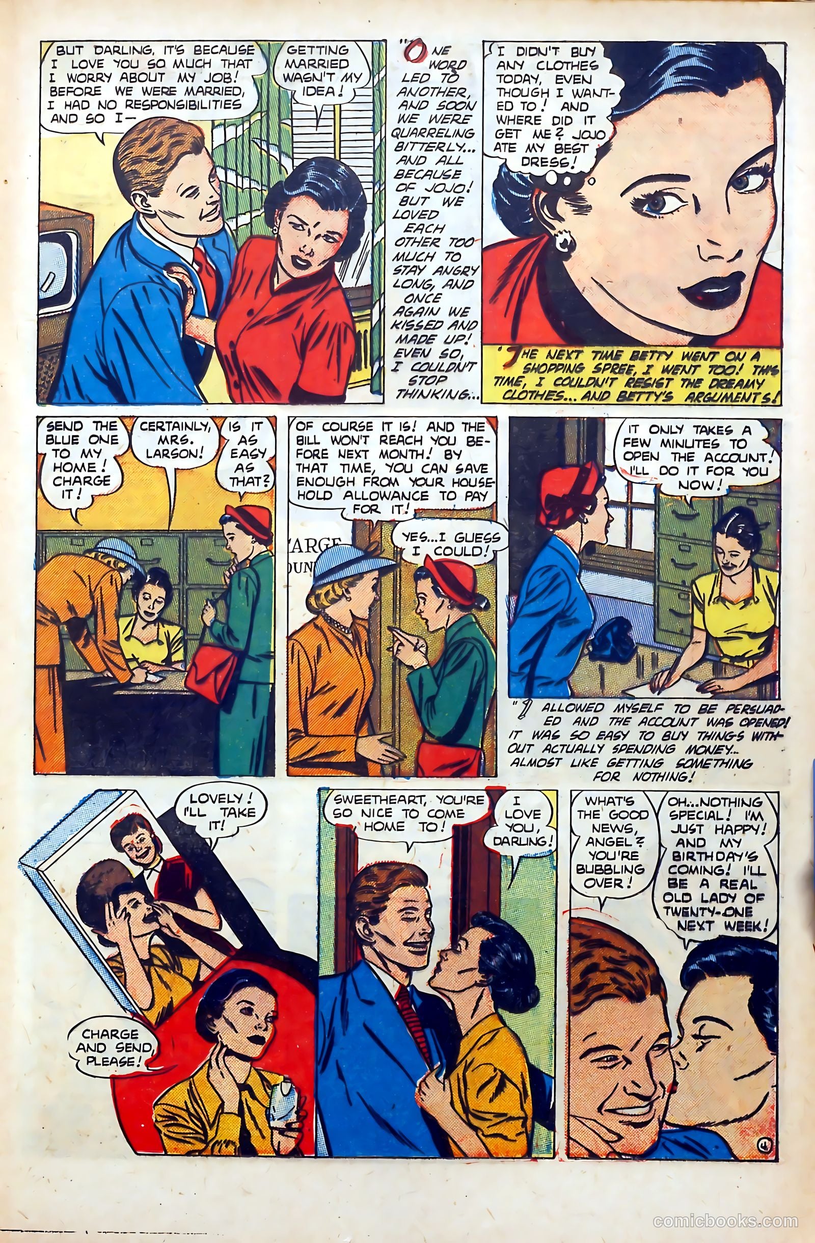 Popular Romance #20 (1952) — page 17 of 37