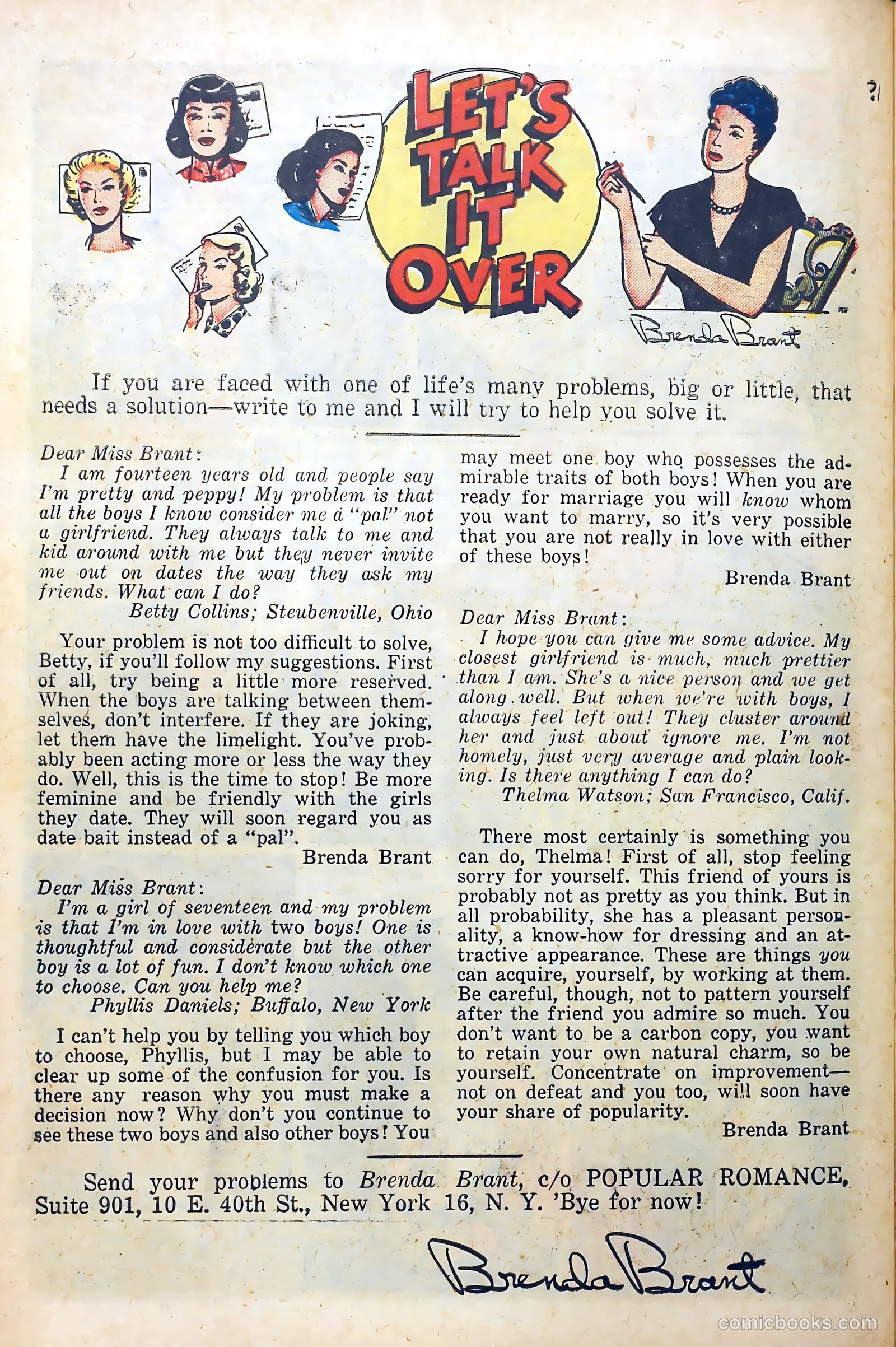 Popular Romance #20 (1952) — page 30 of 37