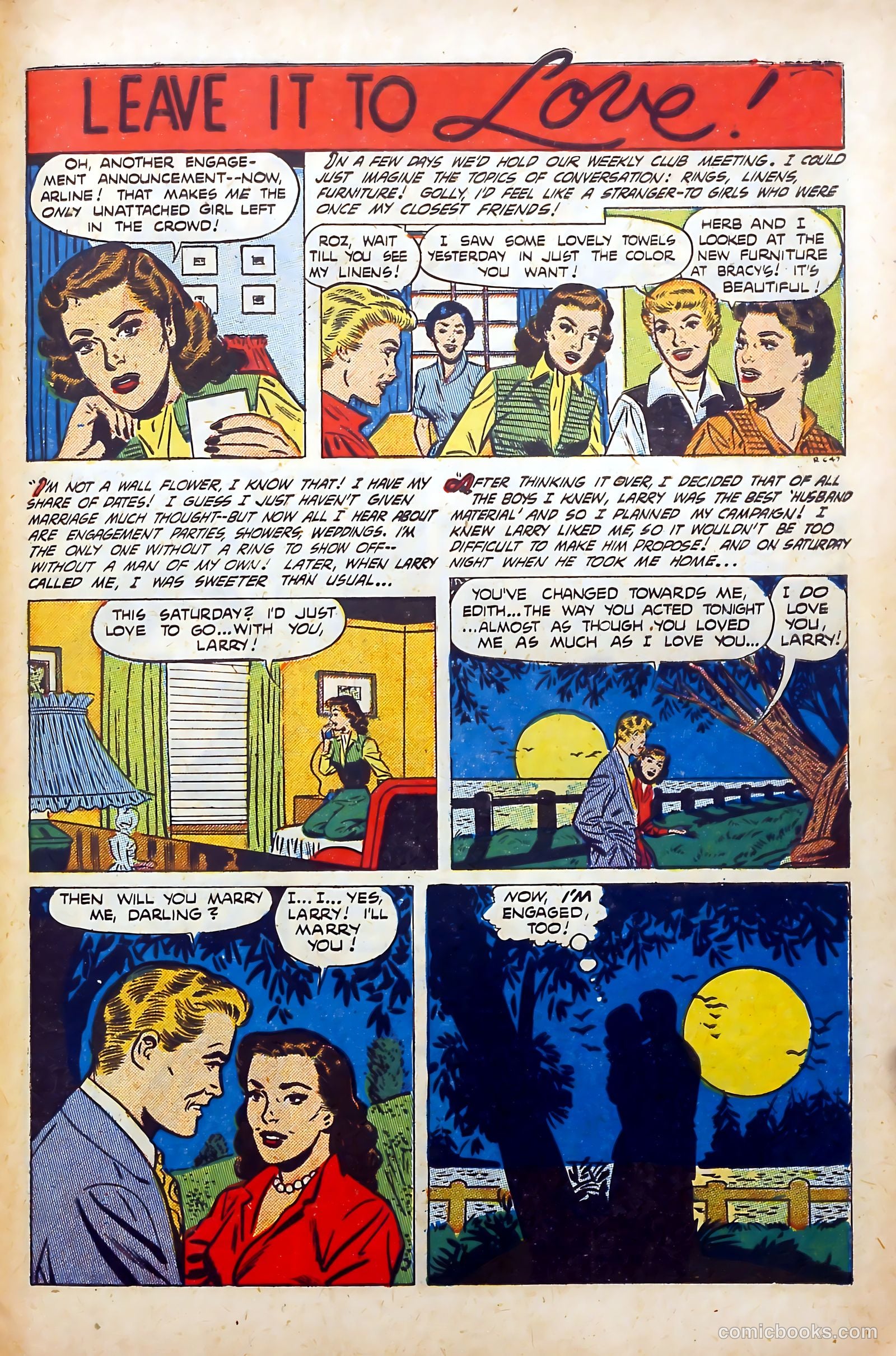 Popular Romance #20 (1952) — page 31 of 37