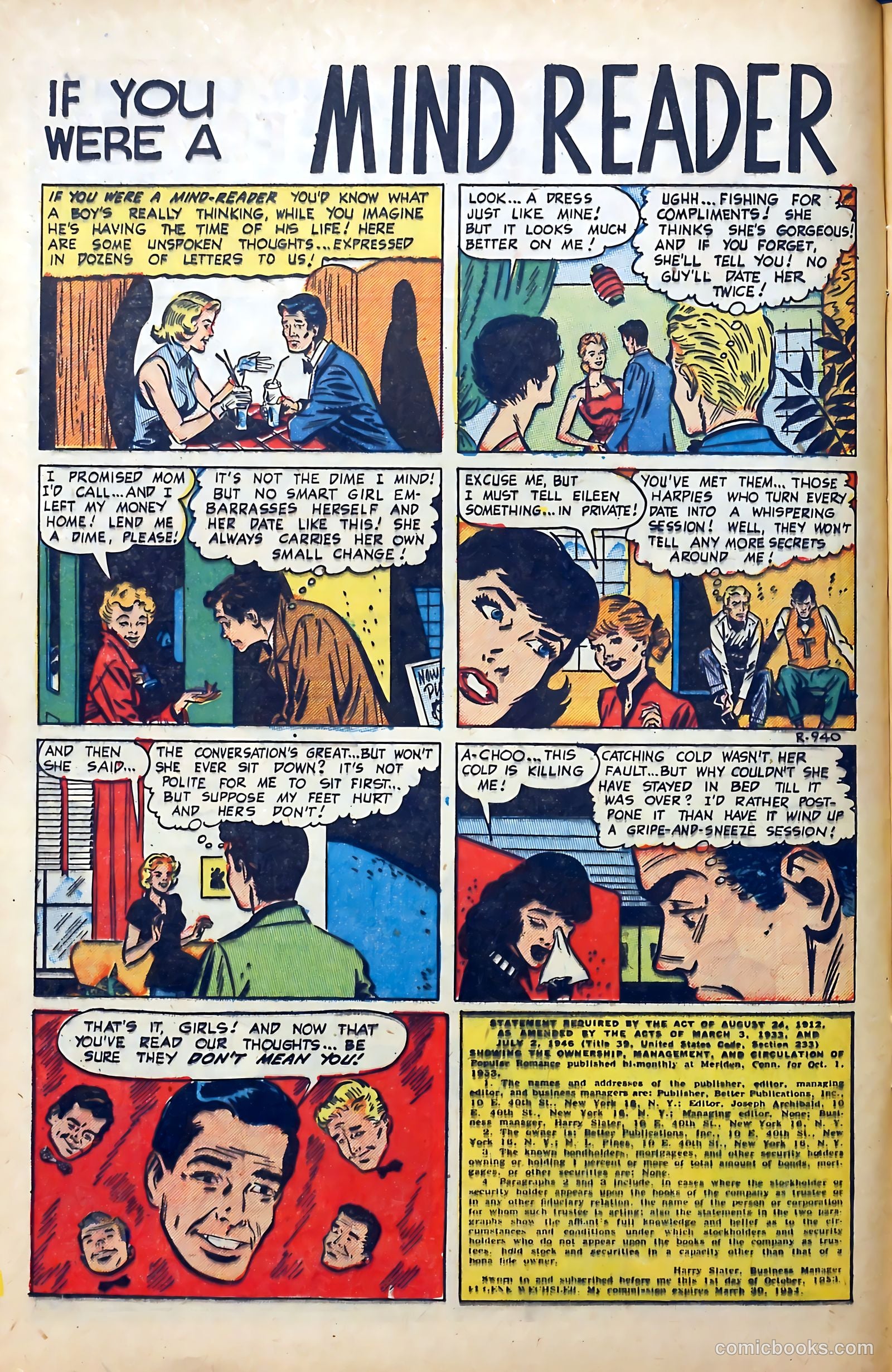 Popular Romance #28 (1954) — page 12 of 36