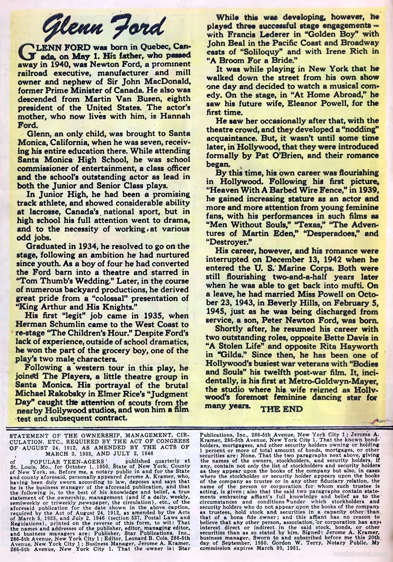 Popular Teen-Agers #7 (1951) — page 18