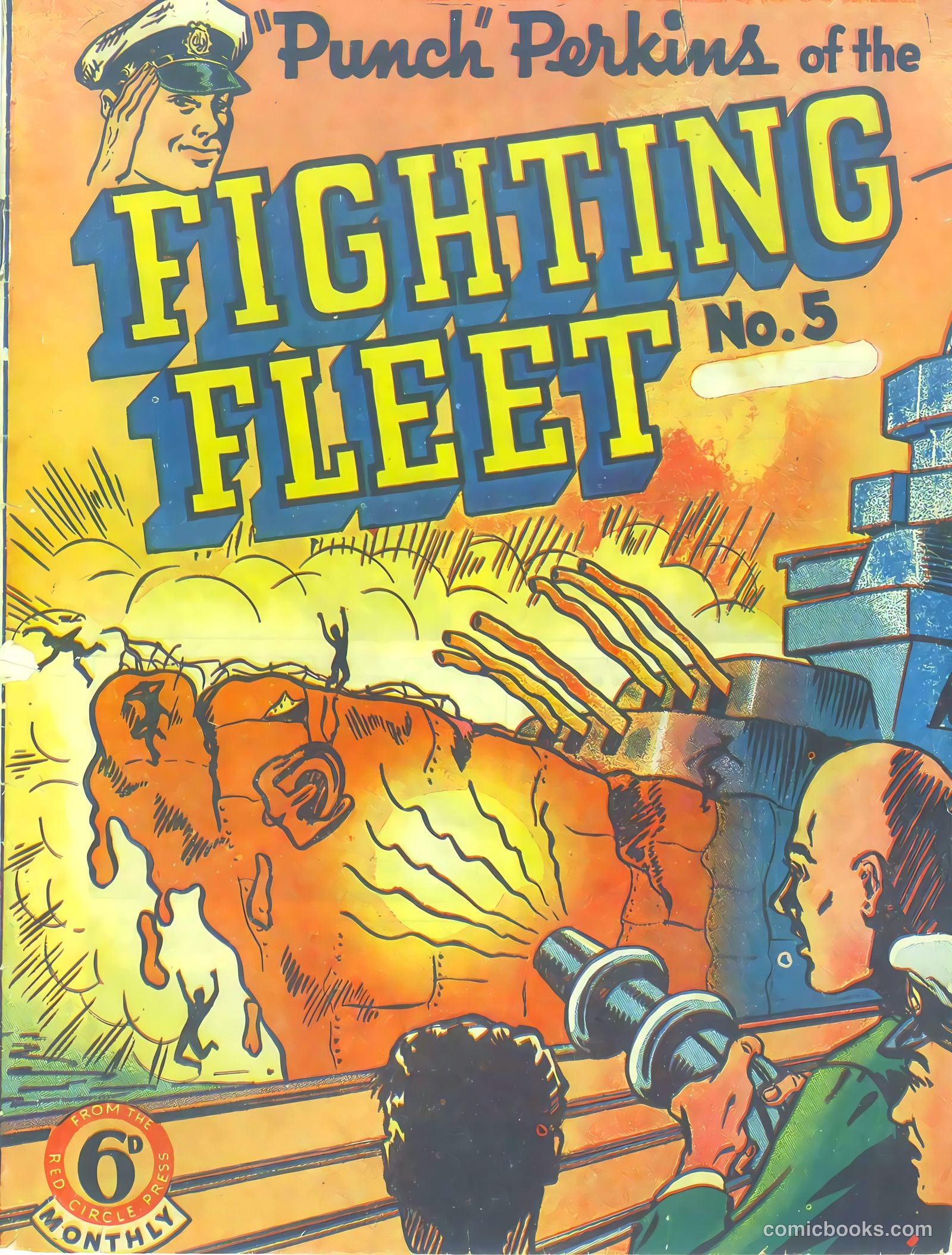 "Punch" Perkins of the Fighting Fleet #5 cover