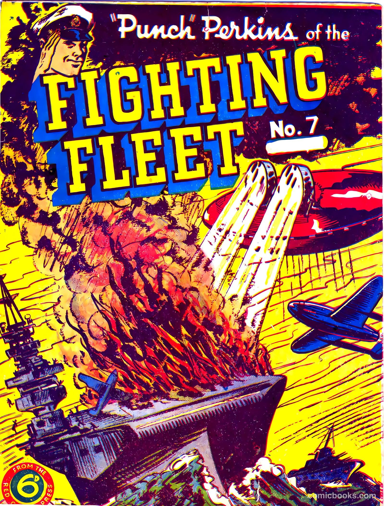 "Punch" Perkins of the Fighting Fleet #7 cover