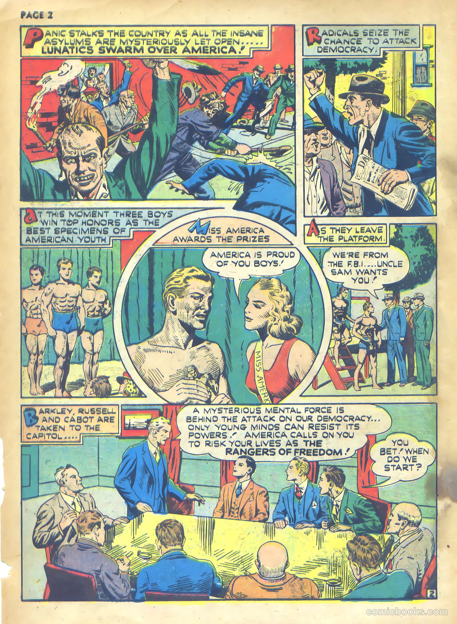 Rangers Comics #1 (1941, Flying Stories, Inc.) — page 4 of 68