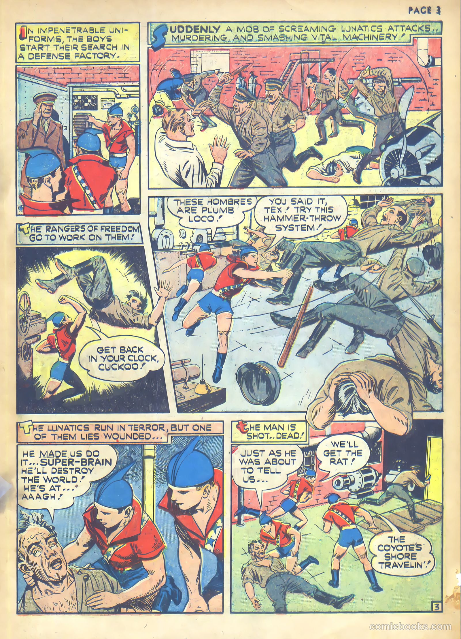 Rangers Comics #1 (1941, Flying Stories, Inc.) — page 5 of 68