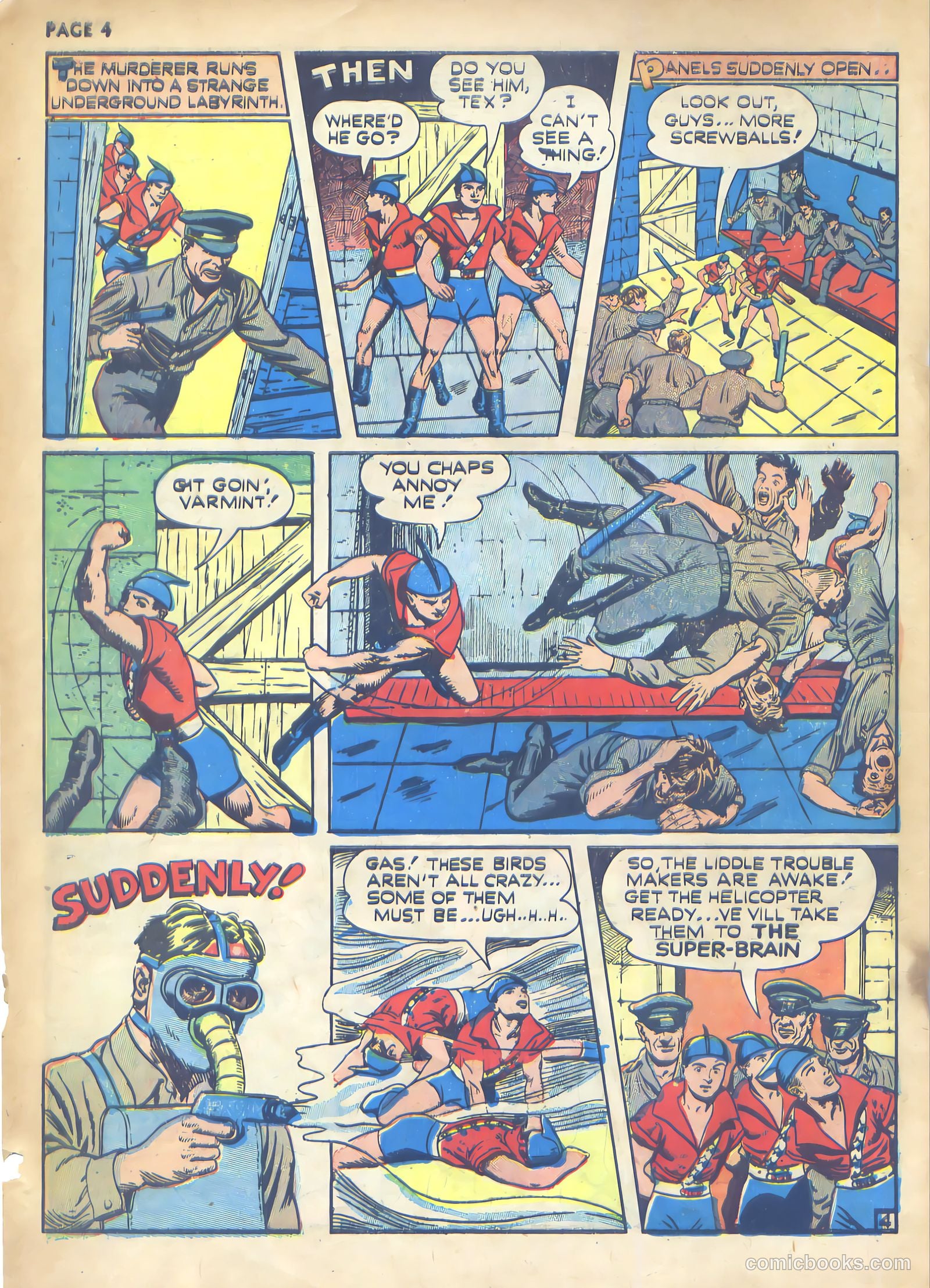 Rangers Comics #1 (1941, Flying Stories, Inc.) — page 6 of 68