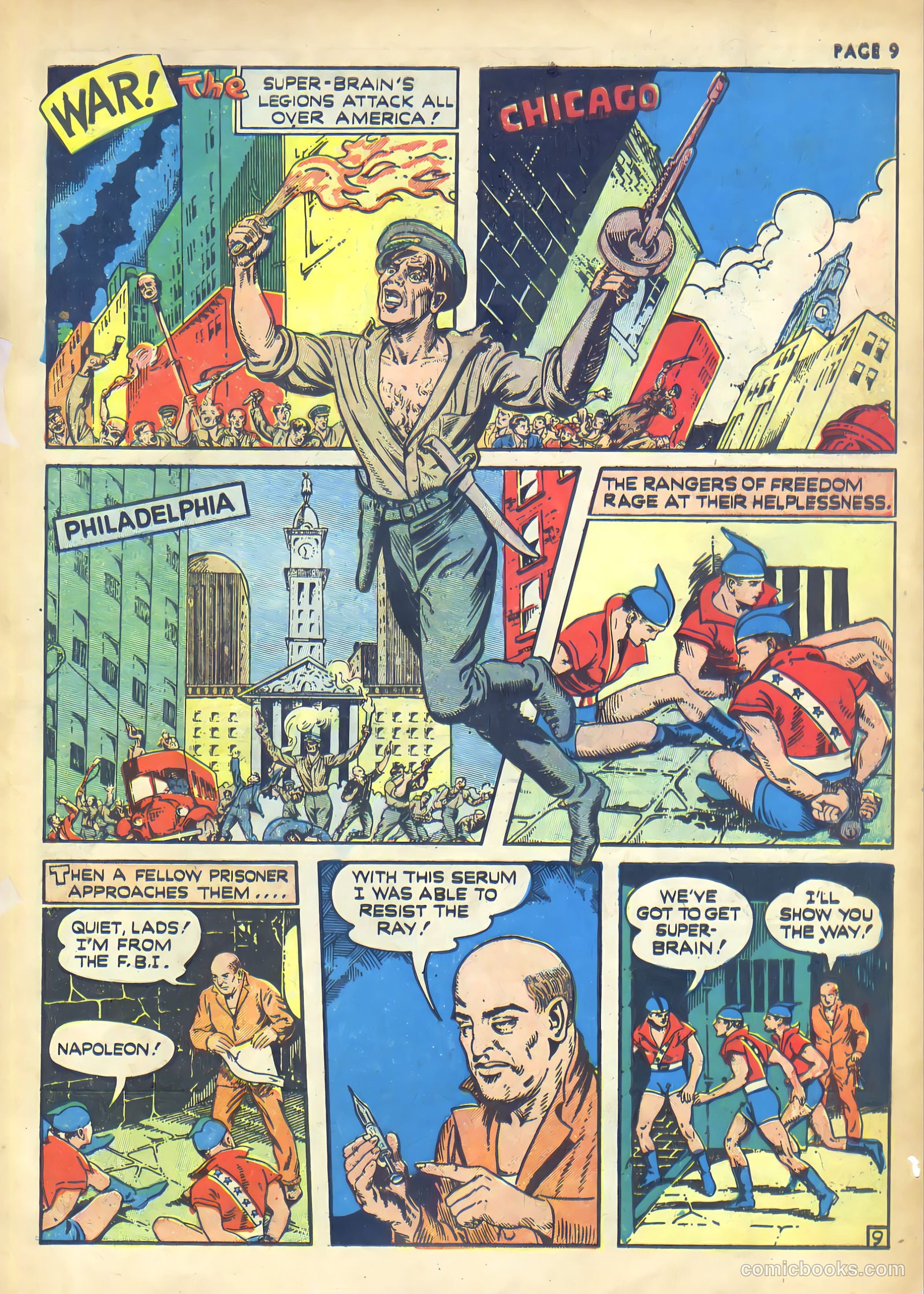 Rangers Comics #1 (1941, Flying Stories, Inc.) — page 11 of 68