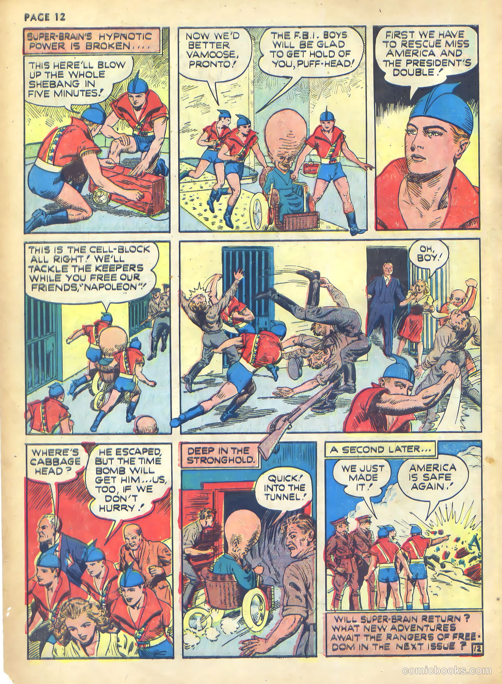 Rangers Comics #1 (1941, Flying Stories, Inc.) — page 14 of 68