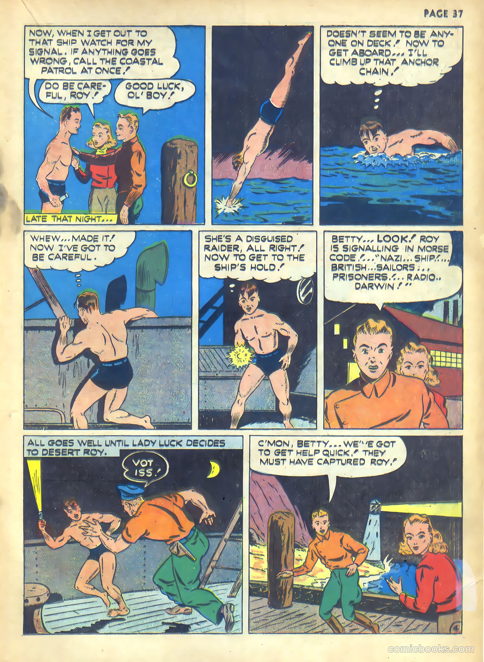 Rangers Comics #1 (1941, Flying Stories, Inc.) — page 39 of 68