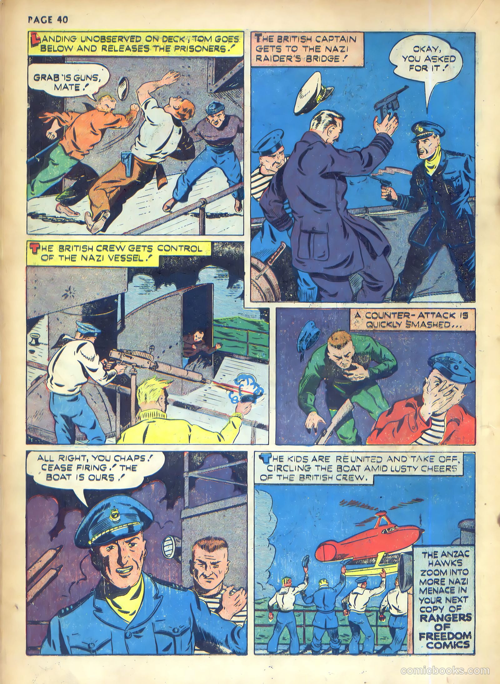 Rangers Comics #1 (1941, Flying Stories, Inc.) — page 42 of 68