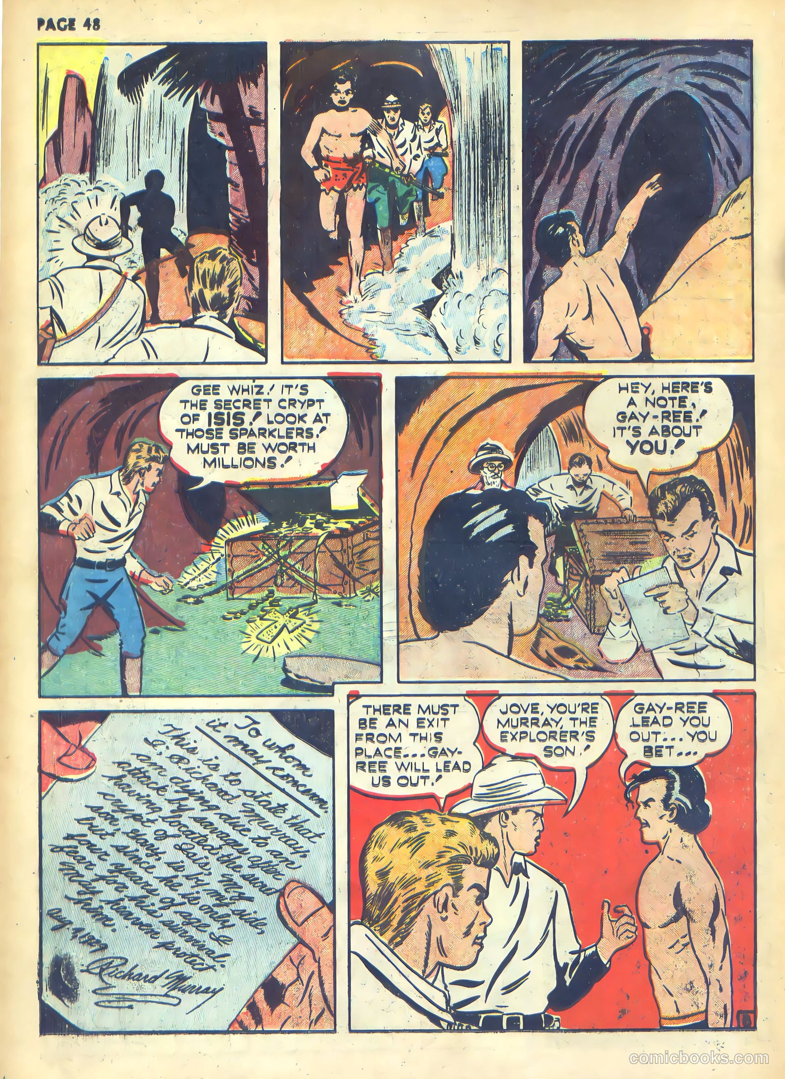 Rangers Comics #1 (1941, Flying Stories, Inc.) — page 50 of 68