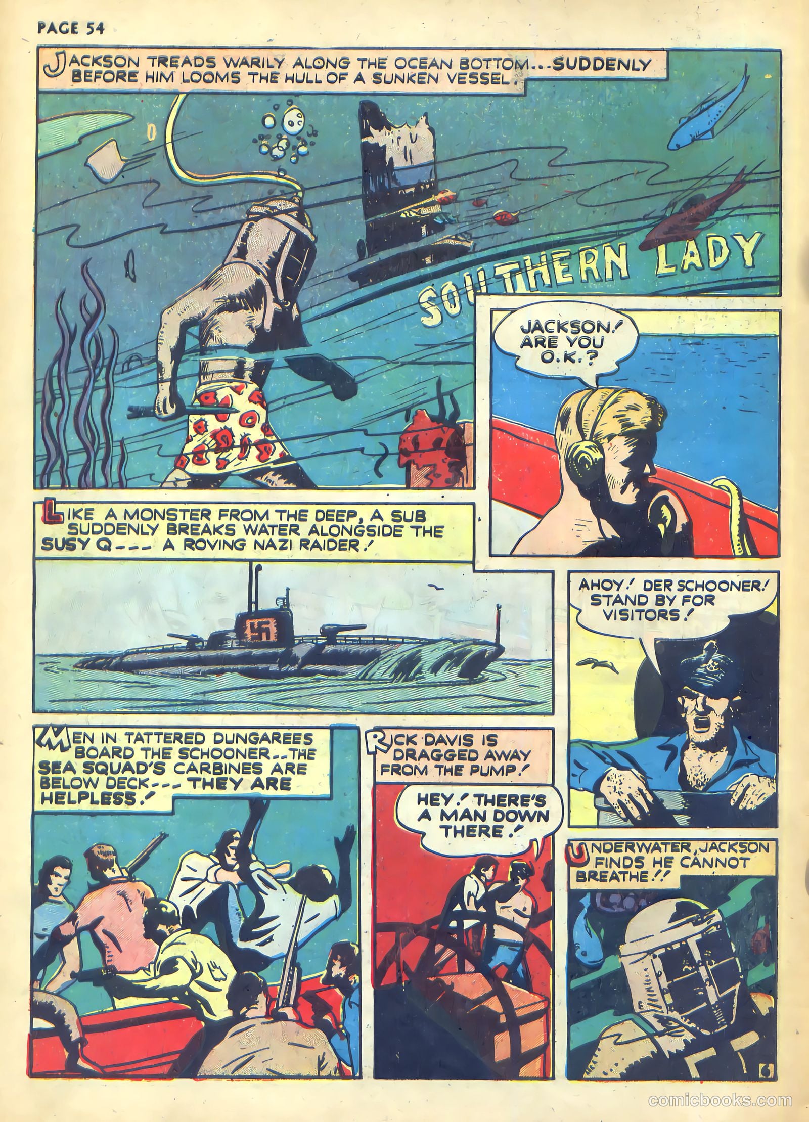 Rangers Comics #1 (1941, Flying Stories, Inc.) — page 56 of 68