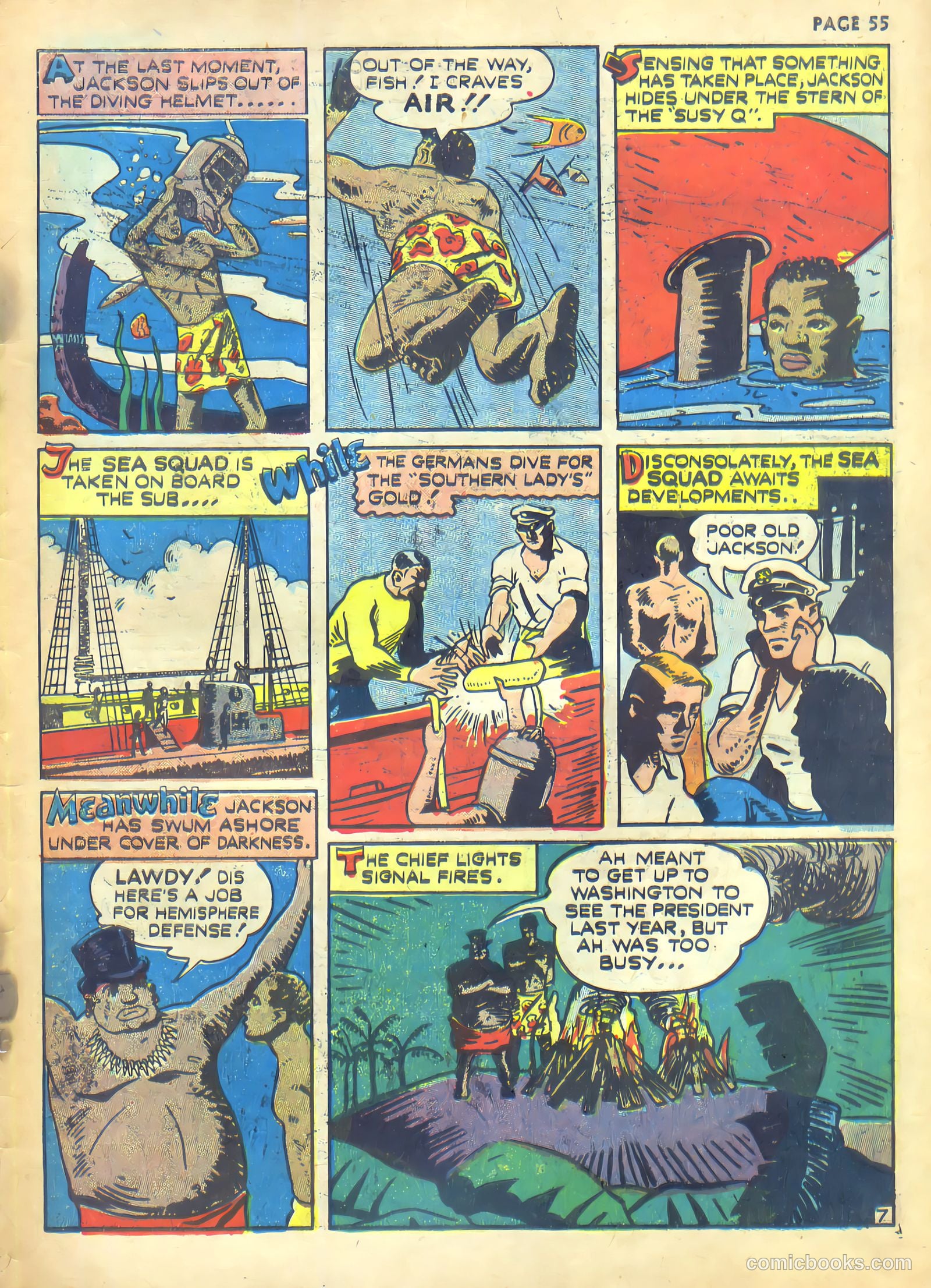 Rangers Comics #1 (1941, Flying Stories, Inc.) — page 57 of 68