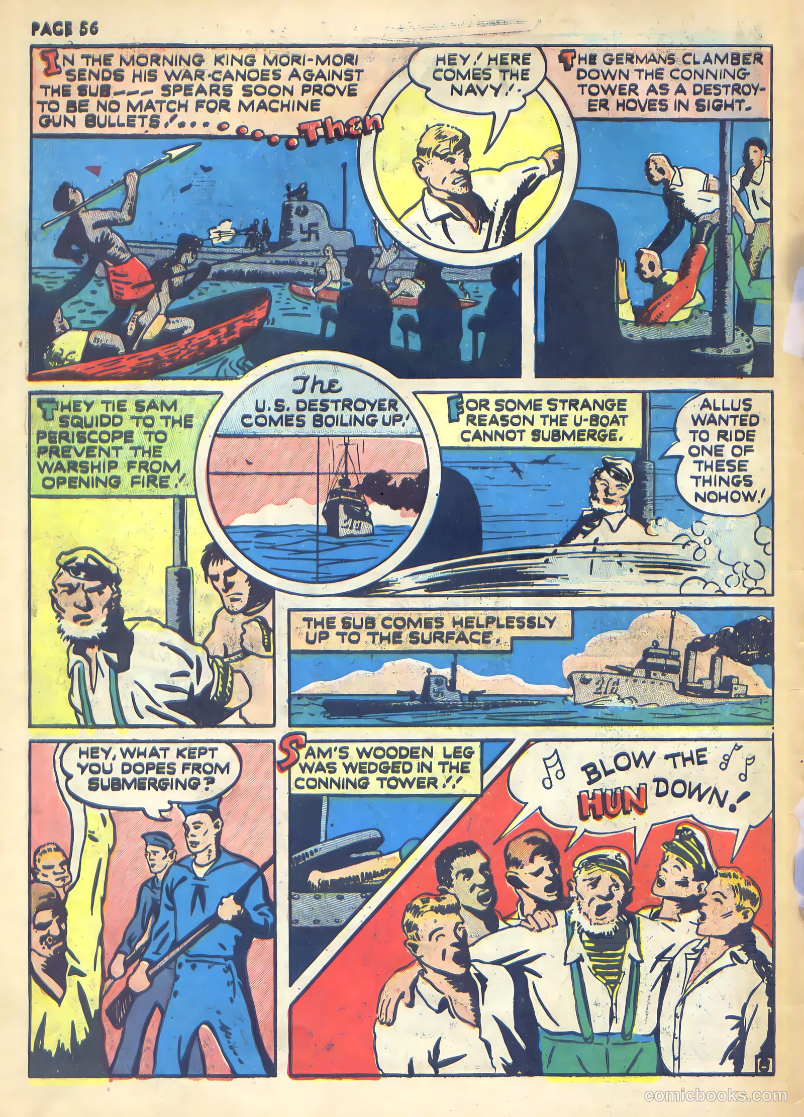 Rangers Comics #1 (1941, Flying Stories, Inc.) — page 58 of 68