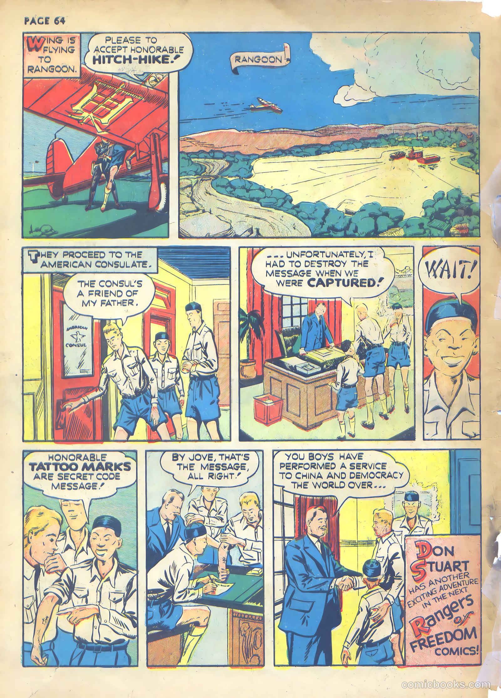 Rangers Comics #1 (1941, Flying Stories, Inc.) — page 66 of 68