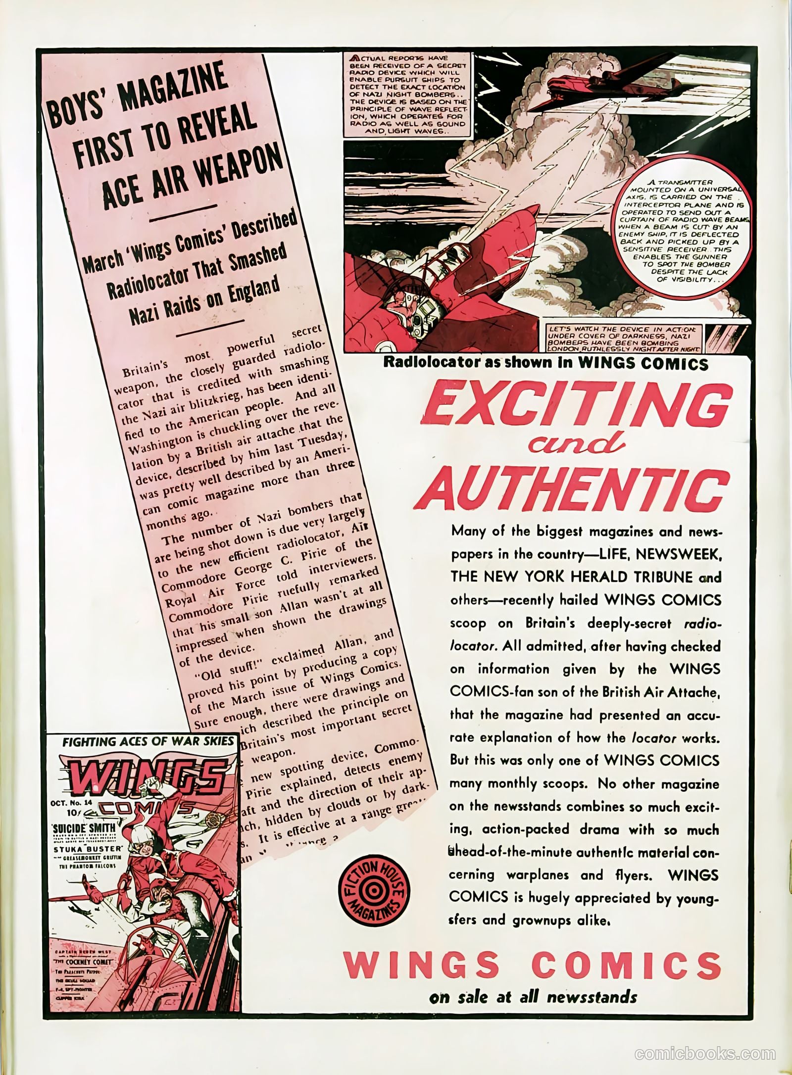 Rangers Comics #1 (1941, Flying Stories, Inc.) — page 68 of 68